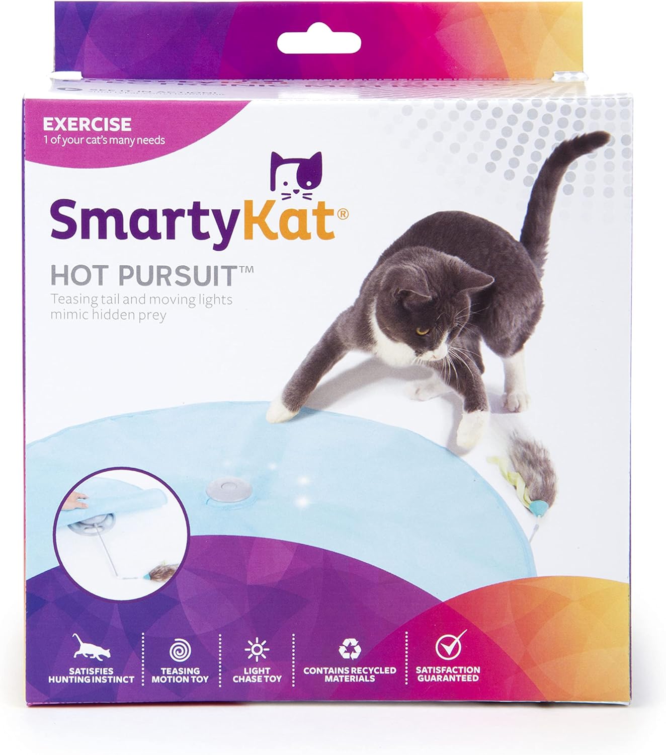 SmartyKat Electronic Motion/Moving Toys for Cats & Kittens, Battery Powered, Mimics Motion of Real Prey, Fun & Interactive Play - Multiple Styles - Happypetzone.online - Image 7