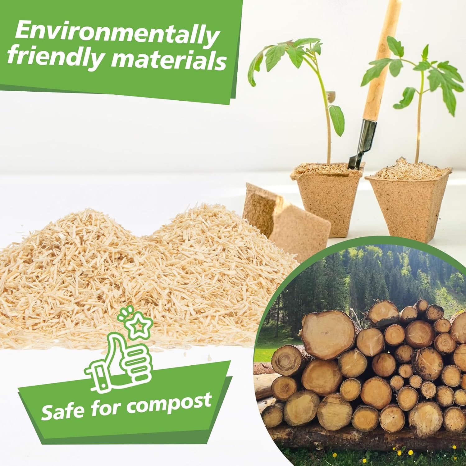 Sukh 14OZ Natural Aspen Shavings Reptile Bedding, Soft Wood Shavings Terrarium & Tank Substrate, Nesting Material for Snake, Lizard, Tortoise, Small Animal, Rabbit, Chicken & Bird - Happypetzone.online - Image 4
