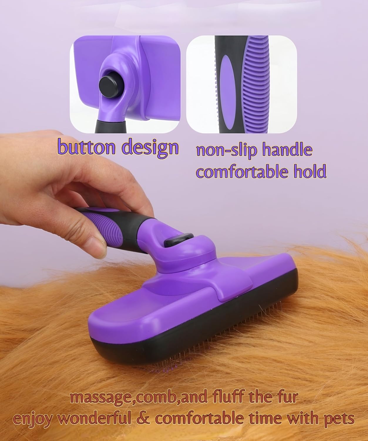 Pet Grooming Tools Kit-9 Packs Dog Cat Grooming Kit Dog Cat Grooming Supplies Dog Cat Brush Set Dog Nail Clippers and Cat Trimming Tools for Short and Long Hair Dog Cat Grooming - Happypetzone.online - Image 6