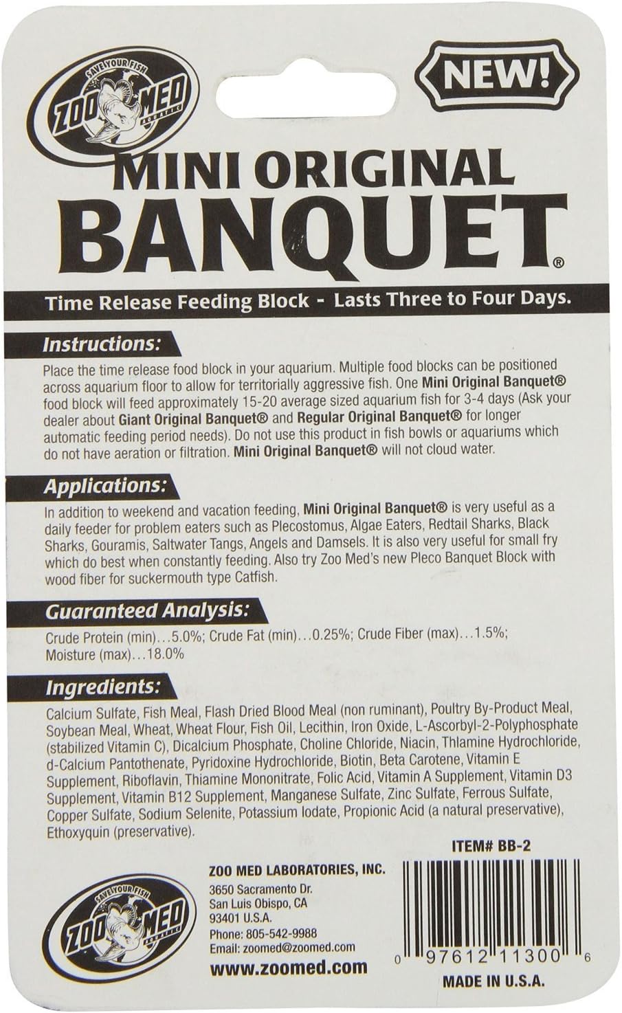 Zoo Med Laboratories Mini Banquet Block Feeders - 18 Blocks Total (3 Packs with 6 Blocks per Pack) - Happypetzone.online - Image 2