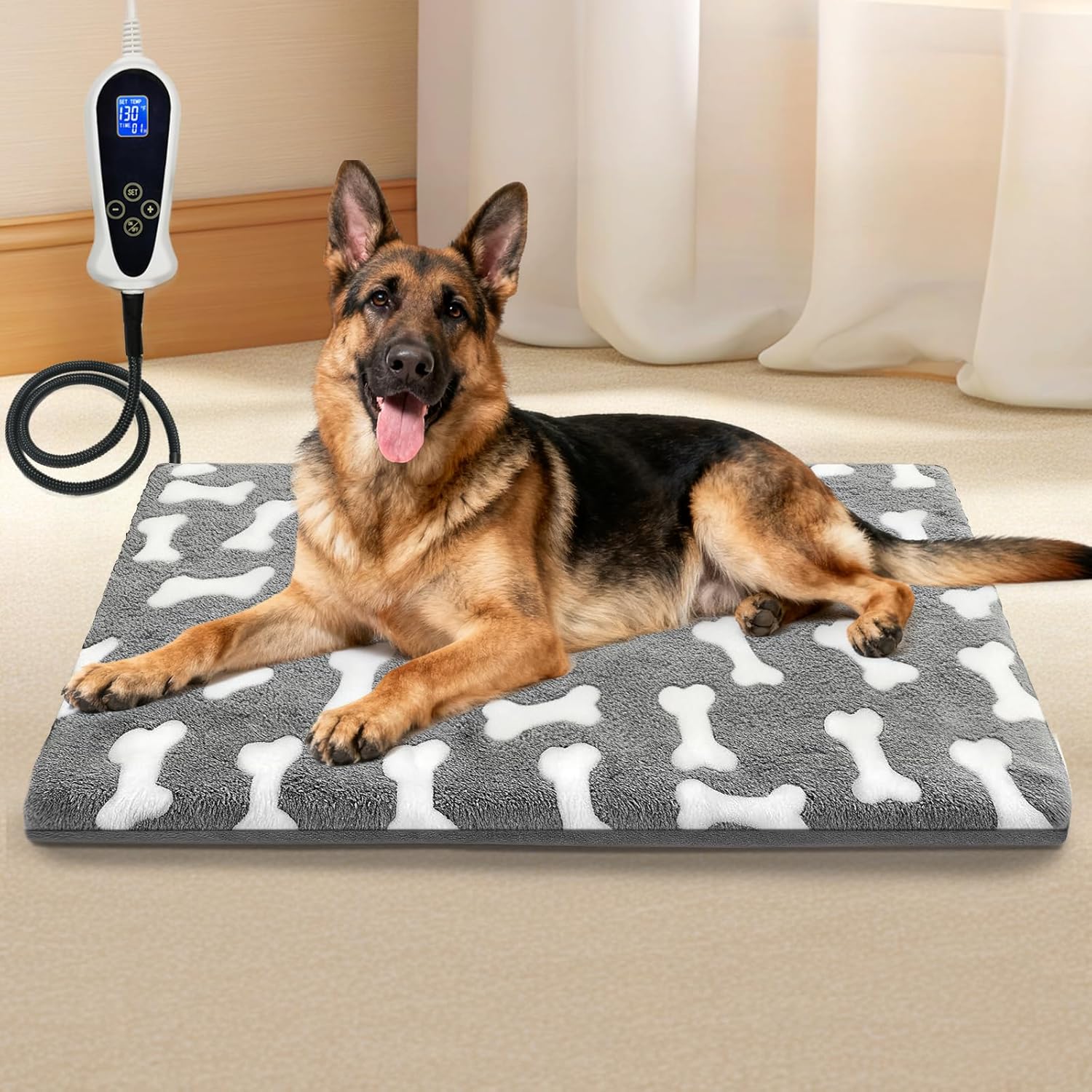heated dog bed winter