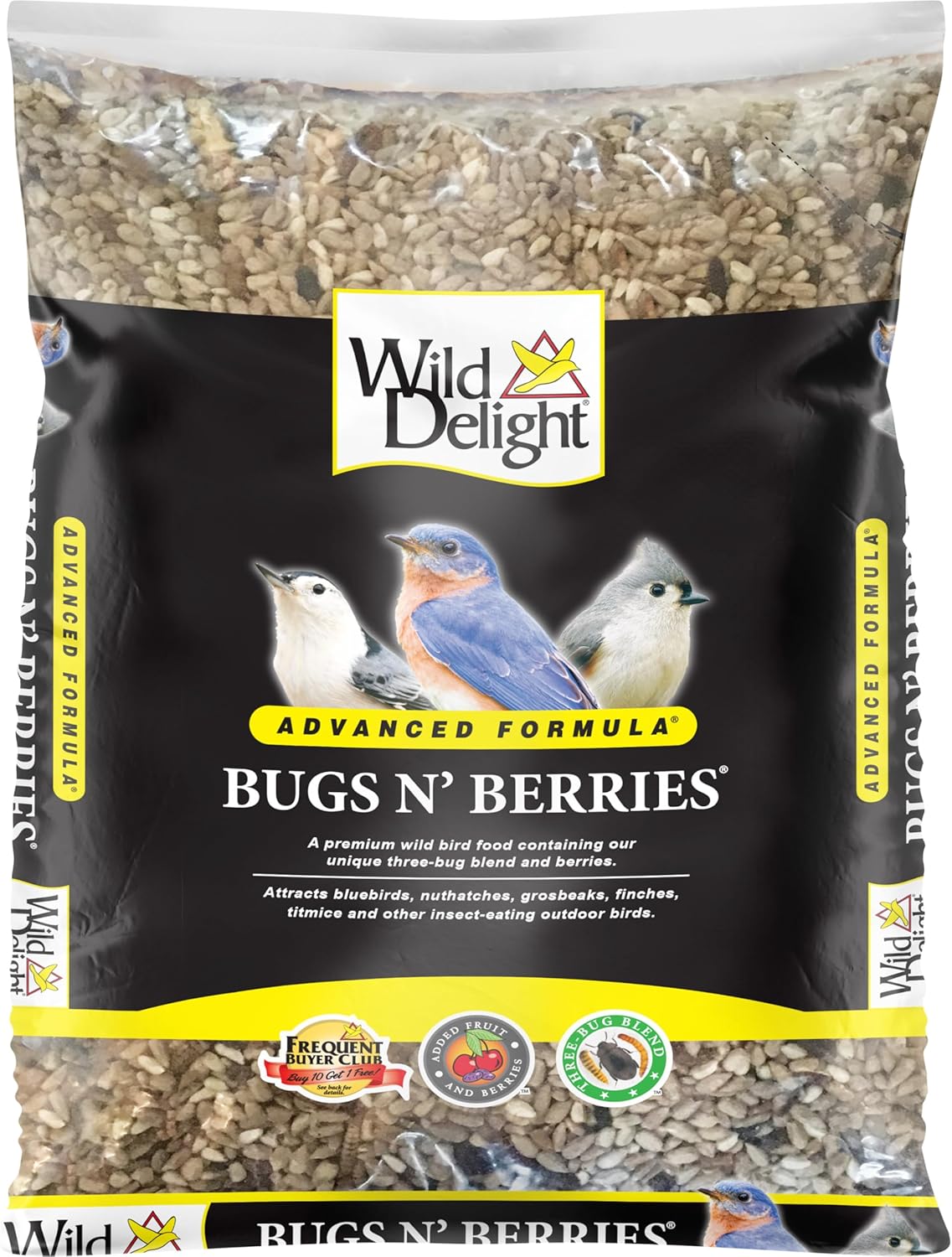 Wild Delight Advanced Formula Bugs N Berries Wild Bird Food 4.5 lbs - Happypetzone.online - Image 2