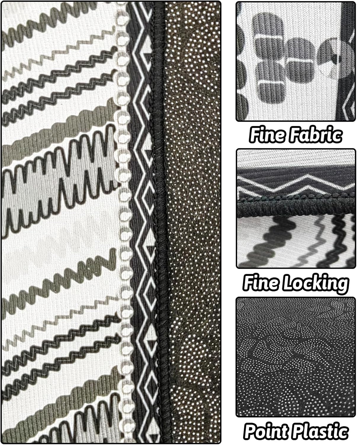 BNOSDM 91" X 63" Extra Large Cage Liners for Rabbits Washable Rabbit Pad Large Bunny Mat Anti Slip Rug for Bunnies, Pet Carpet for Chinchillas Cats Guinea Pigs Ferrets Dogs - Happypetzone.online - Image 3