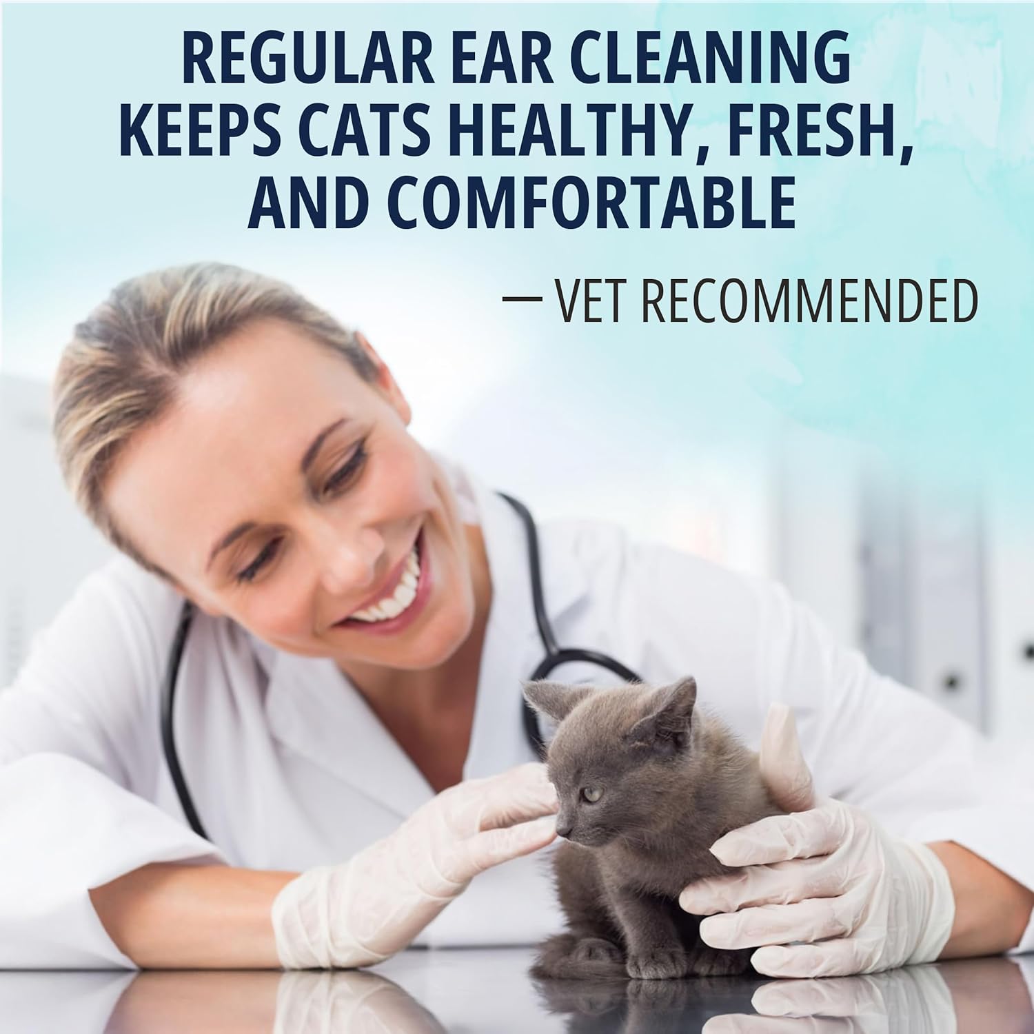 NOVEHA 150 PCs Cat Ear Wipes that Gently Clean & Soothe Sensitive Cat Ears; Soft Ear Cleaner for Removing Wax, Dirt & Odor; Alcohol-Free Ear Care with pH Balanced Formula; Unscented Grooming Care - Happypetzone.online - Image 8