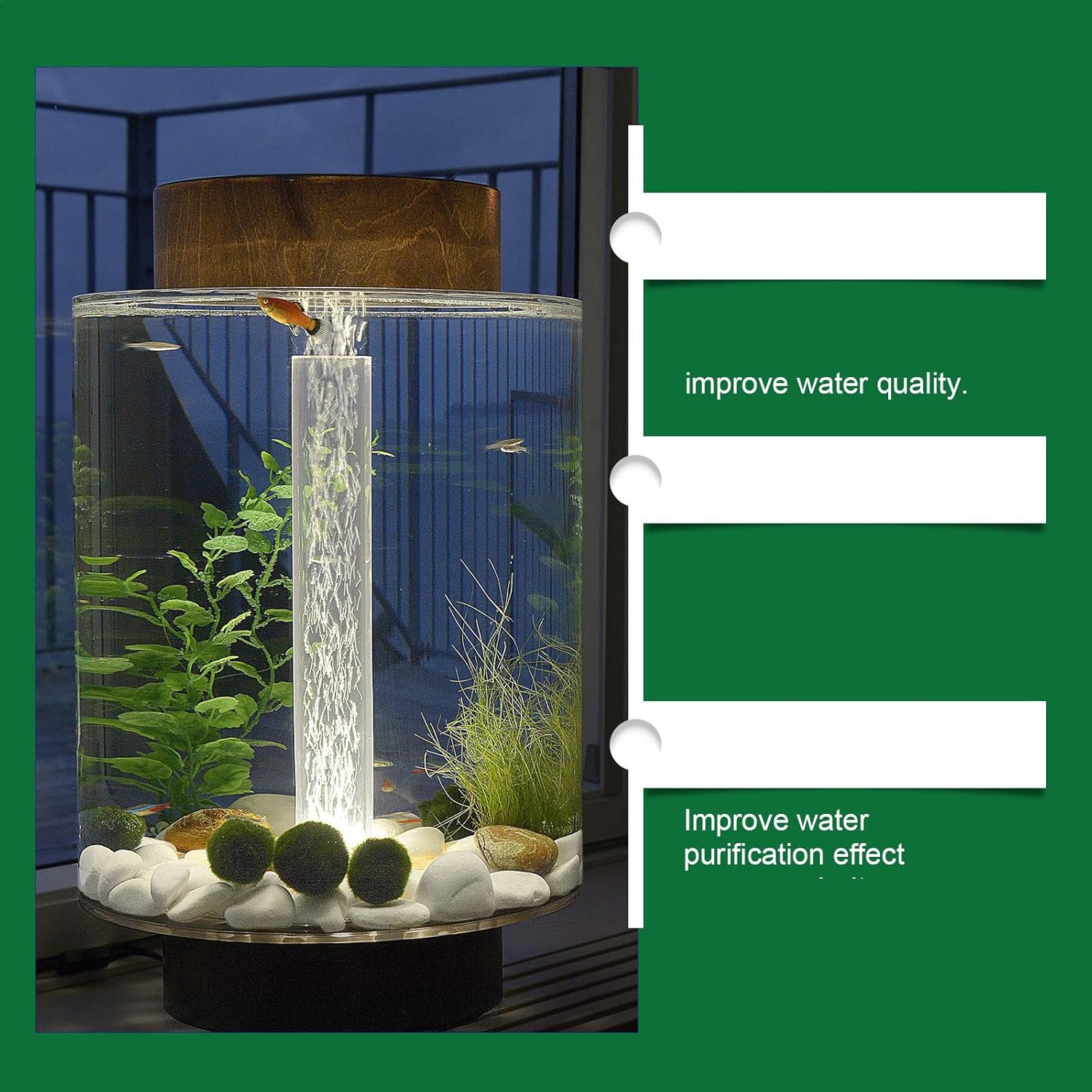 Powerful Aquarium Water Purification Tablet,Water Purification Tablets for Fish Tank,Remove All Kinds of Turbidity from Fish TankWater (2PC) - Happypetzone.online - Image 6
