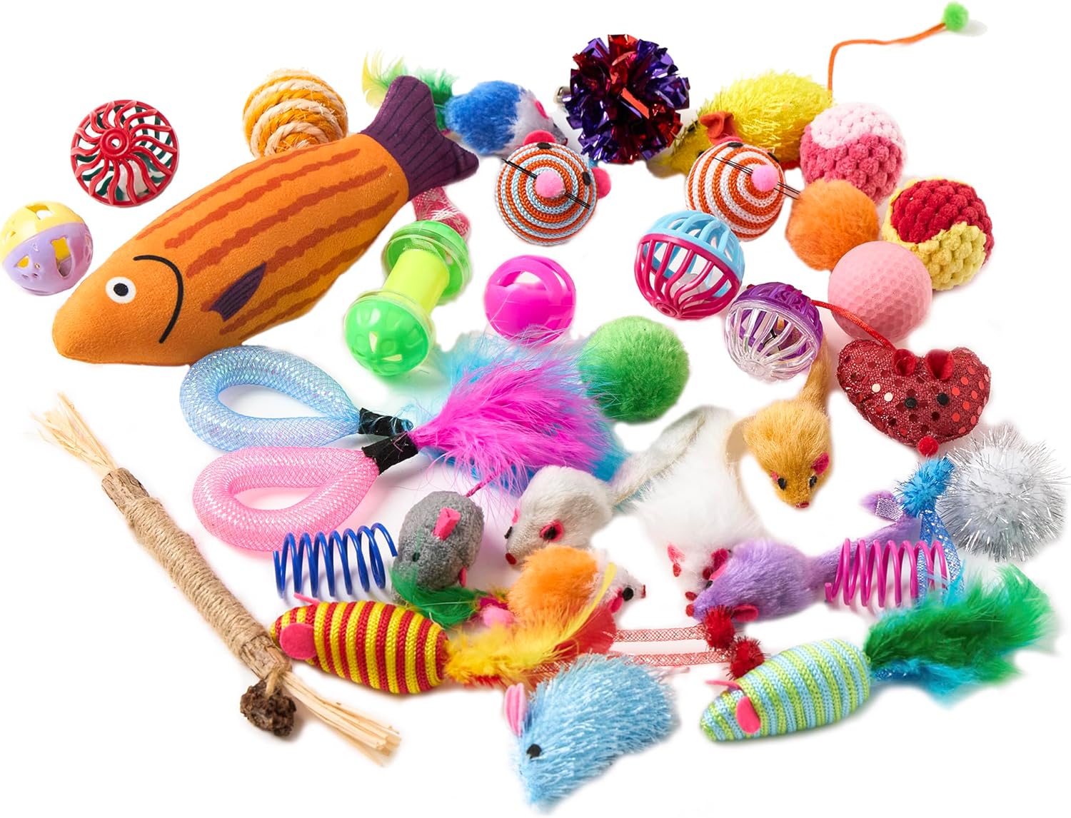 Fashion's Talk Cat Toys Variety Pack for Kitty 20 Pieces - Happypetzone.online - Image 2