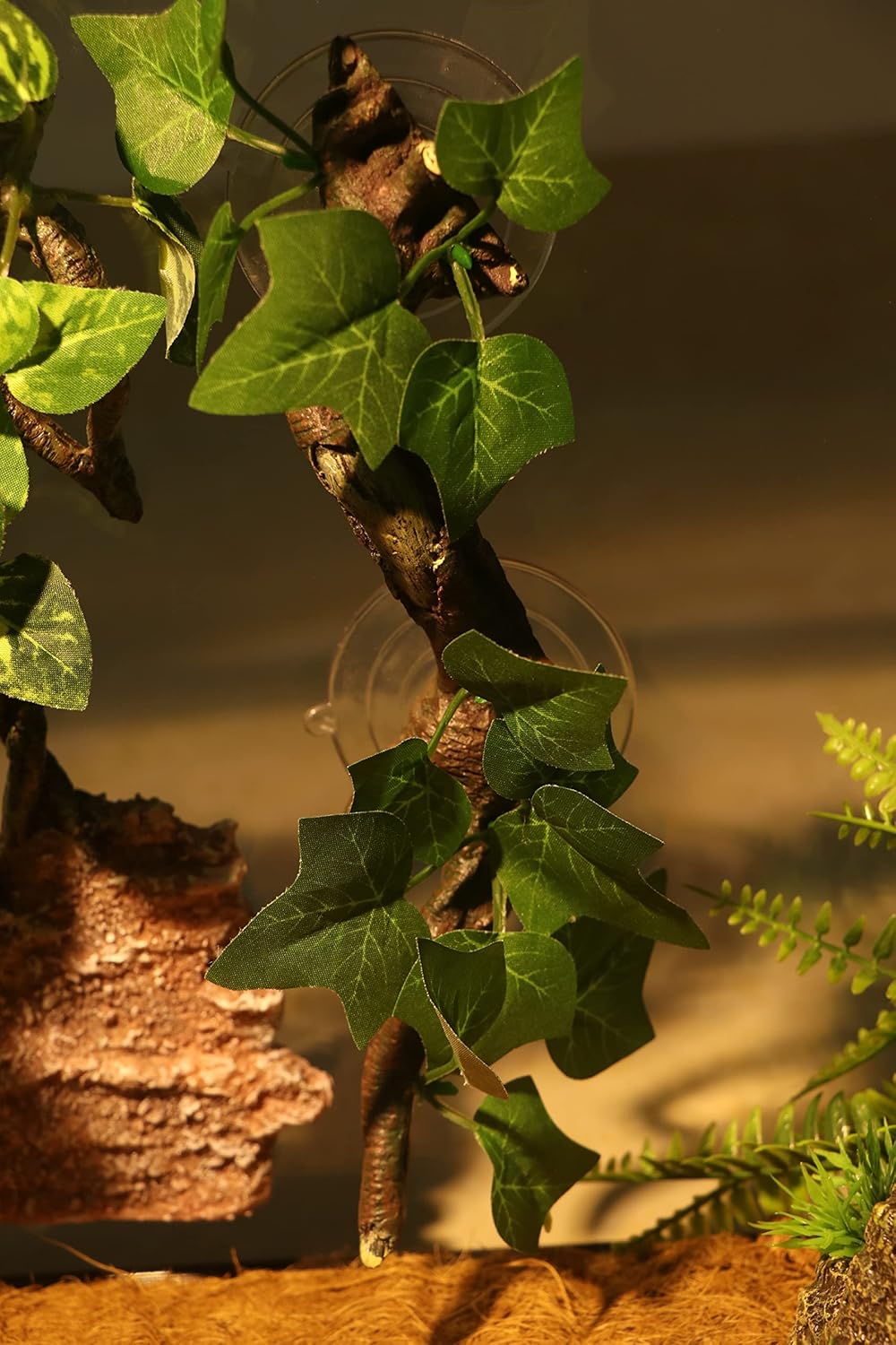 AQUA KT Reptile Corner Branch Terrarium Plant Decoration with Suction Cup for Amphibian Lizard Snake Climbing - Happypetzone.online - Image 9