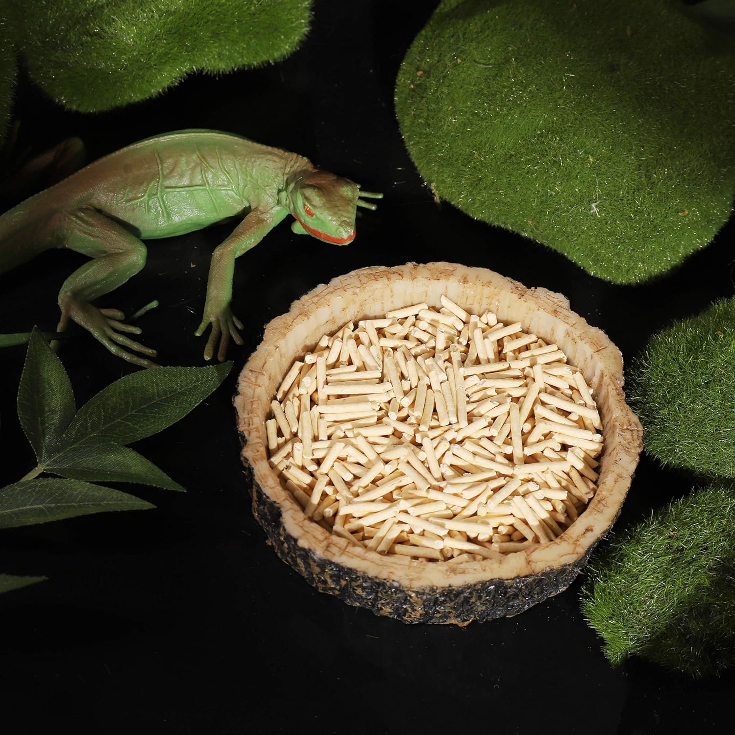 CalPalmy 2 Pack Reptile Water and Food Bowls, Novelty Food Bowl for Lizards, Young Bearded Dragons, Small Snakes and More - Made from BPA-Free Plastic - Happypetzone.online - Image 5