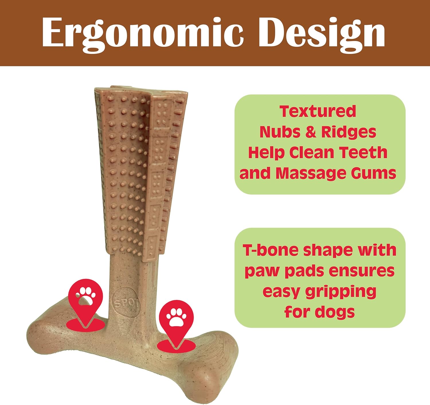 SPOT Bam-Bones Plus T-Bone Dog Chew Toy, Bamboo Fiber & Nylon, Chicken Flavor, Durable Non-Splintering Chew for Moderate to Aggressive Chewers, Dogs 30-60 lbs, 6 Inch - Happypetzone.online - Image 9