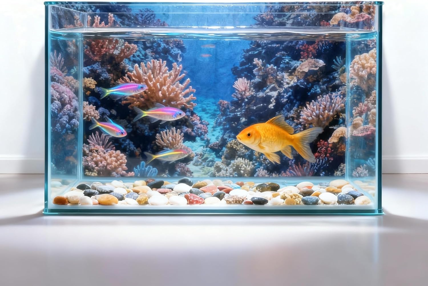 4 Pack Aquarium Background, 24x12 Inch Polyester Cloth Decor for Fish Tank, Set of Undersea Coral Rock & Plant Décor Backgrounds, Aquatic Themed Decorations - Happypetzone.online - Image 6