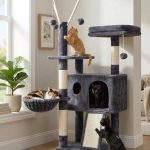 cat tree with toys