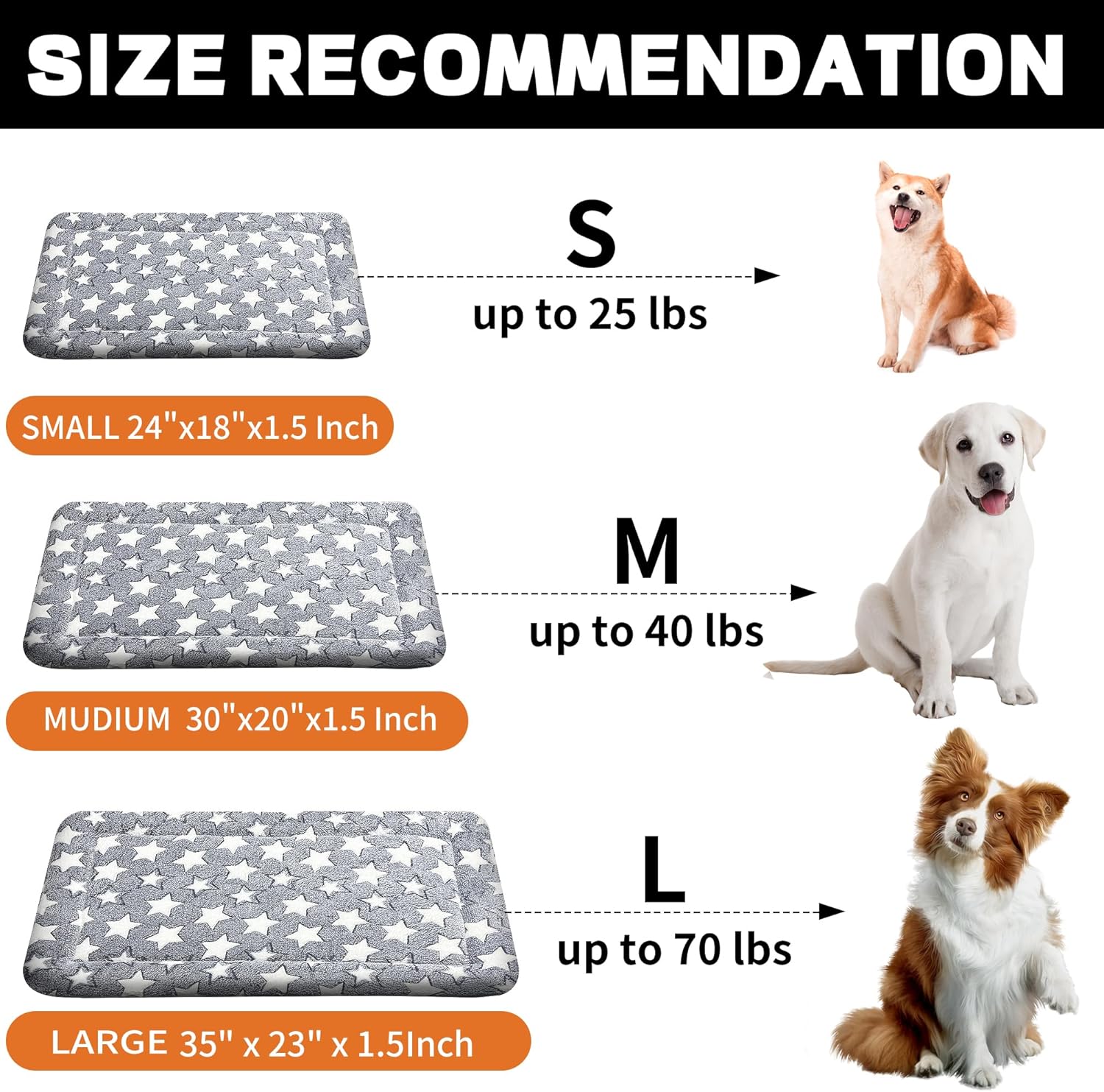 Dog Bed Mat – Soft & Comfortable Dog Kennel Pad for Crate – Durable Crate Bed & Mat for Dogs & Cats – Ideal for Crate, Kennel, and Home Use - Happypetzone.online - Image 2
