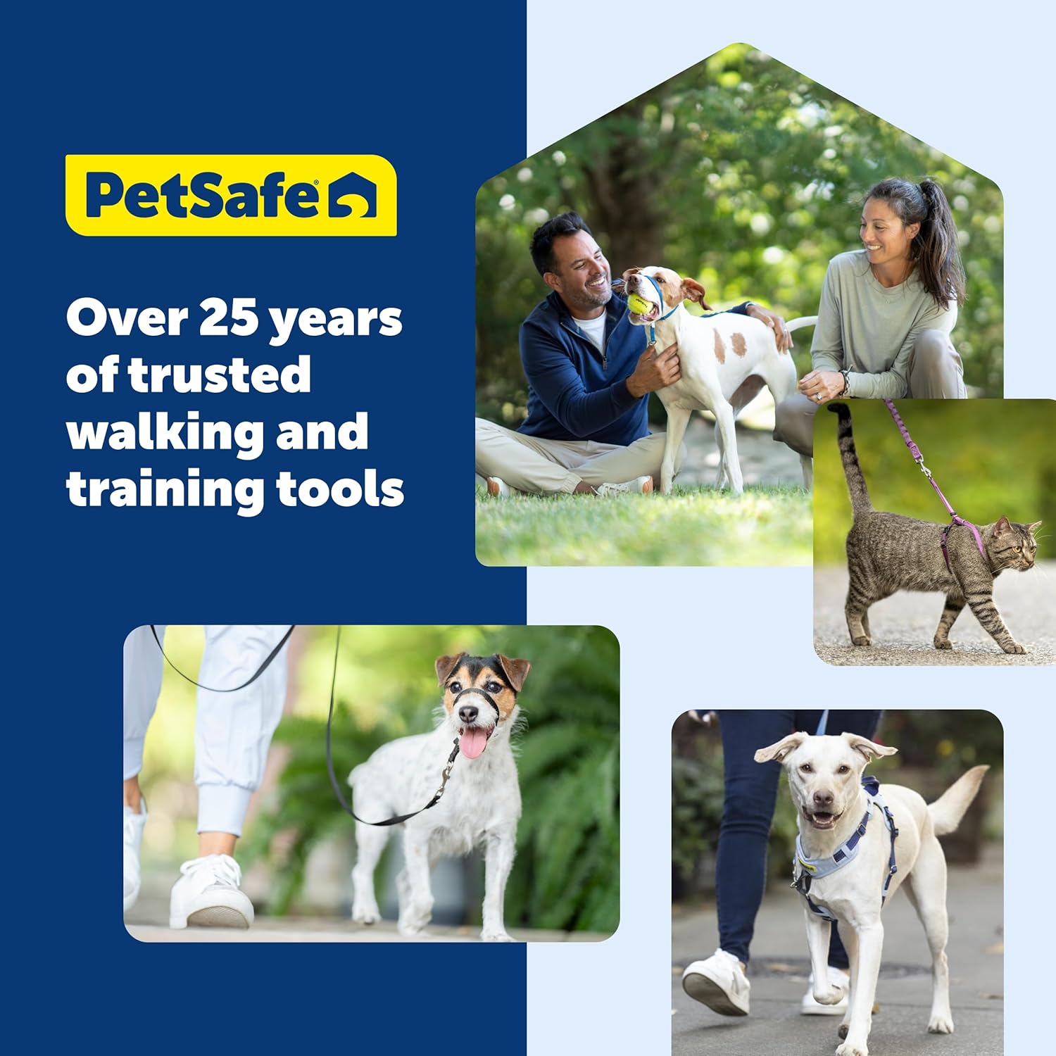 PetSafe Easy Walk Harness for Dogs - Pull-Free Walks - Patented Martingale Loop Design - Front Chest Leash Attachment - Comfort Straps - Breathable Harness Design - Medium, Black/Silver - Happypetzone.online - Image 8