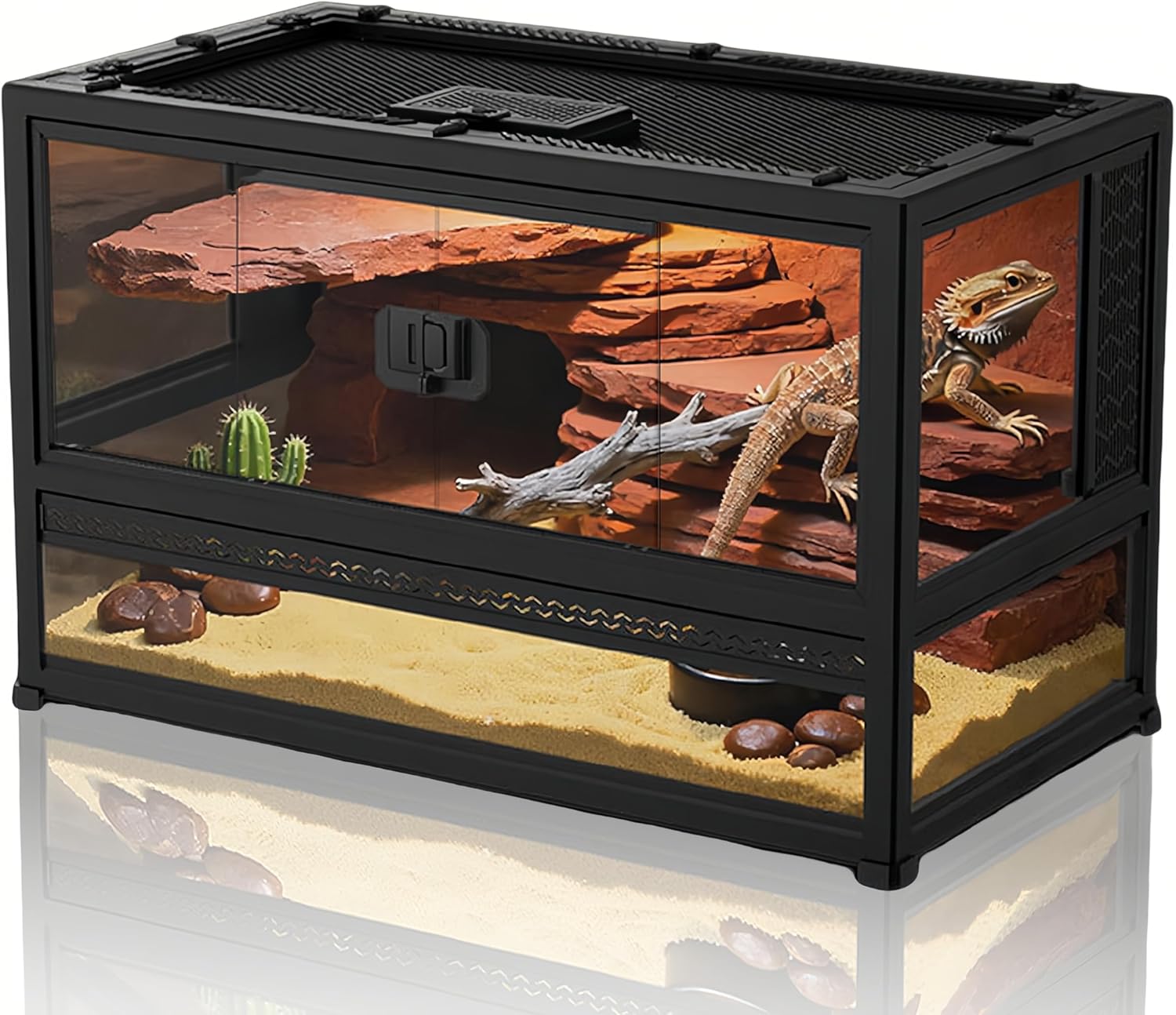 reptile tank with screen top