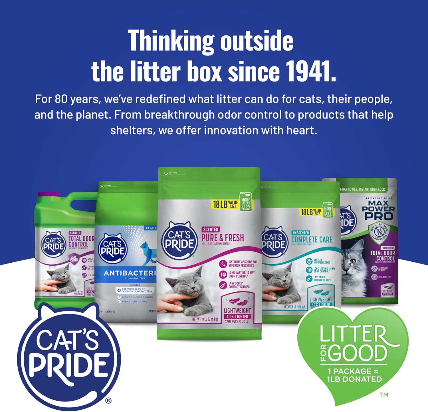 Cat's Pride Max Power: UltraClean Low Tracking Multi-Cat Clumping Litter - Keeps Paws & Home Clean - Up to 10 Days of Powerful Odor Control - 99% Dust Free - Unscented, 15 Pounds - Happypetzone.online - Image 8