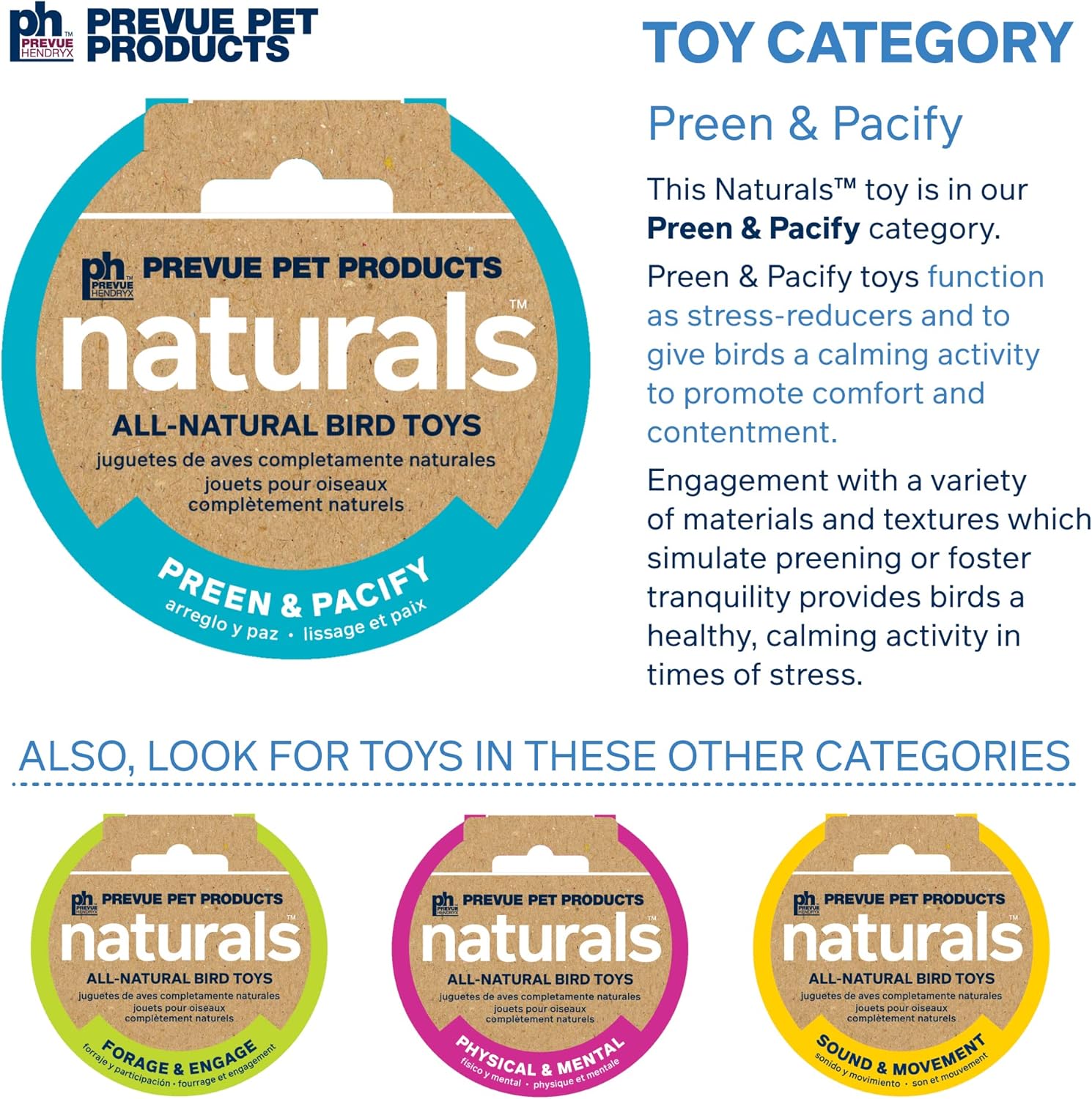 Pervue Pet Products Naturals Preen & Pacify Woodland Harvest Bird Toy 62549 - Happypetzone.online - Image 5