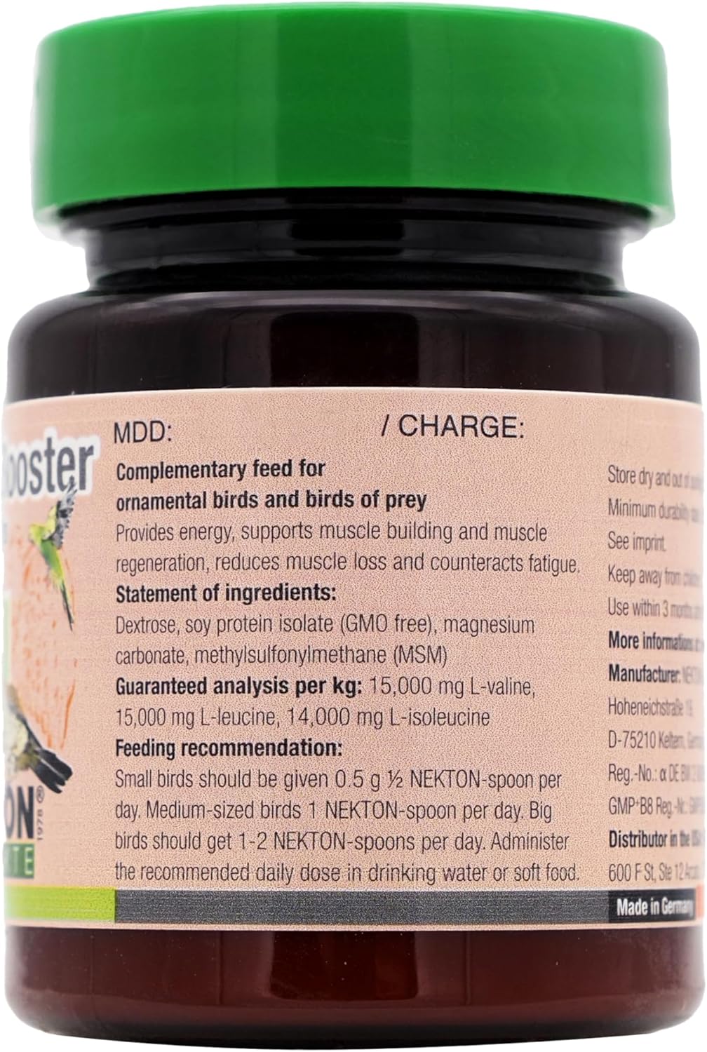 Nekton-Booster for Birds 30g / 1.06oz, White - Happypetzone.online - Image 4