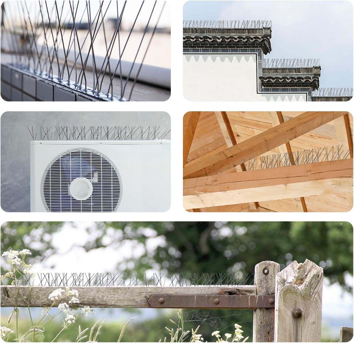 OFFO Bird Spikes with Stainless Steel Base, Durable Bird Spikes Arrow Pigeon Spikes Fence Kit for Keeping Small Bird, Crows and Woodpeckers Away, Covers 10.2 Feet(3.1m) - Happypetzone.online - Image 7