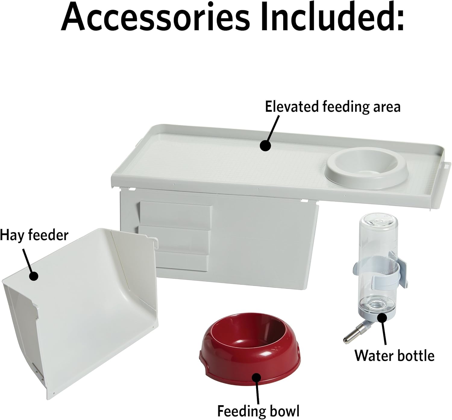 Midwest Homes for Pets Deluxe Rabbit & Guinea Pig Cage, X-Large, White & Red - Happypetzone.online - Image 6