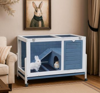 rabbit cage easy clean