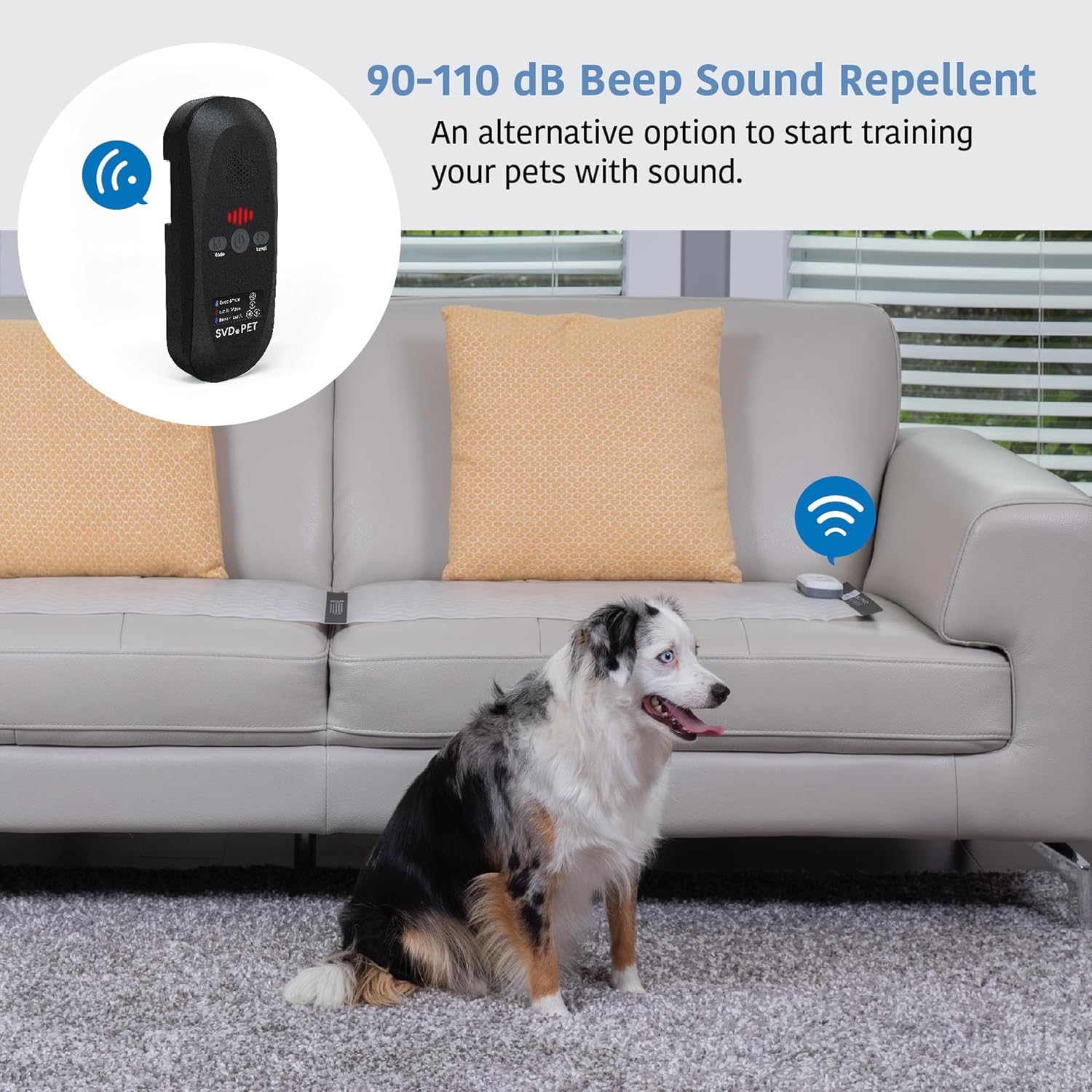 SVD.PET 2-Pack Pet Training Mat with Tester, Pet Shock Pad, Dogs & Cats Electronic Repellent mat for Indoor, 3 Training Modes, 5 Levels, Pet Safe Mode (Black controler 60" X 12") - Happypetzone.online - Image 6