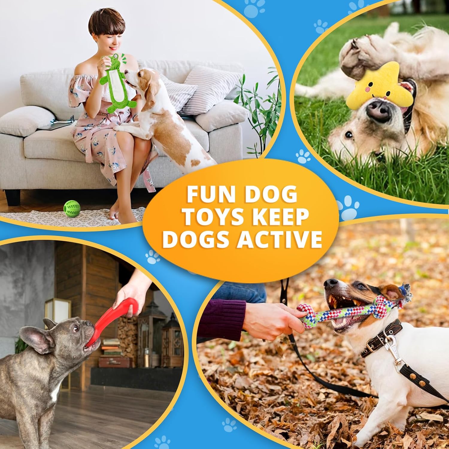 LOYEE 8 Pack Puppy Toys for Small Dogs, Luxury Dog Chew Toys with Squeaky Plush Toys, Rope Toys and Ball, Teething Toys for Puppy Supplies - Happypetzone.online - Image 7
