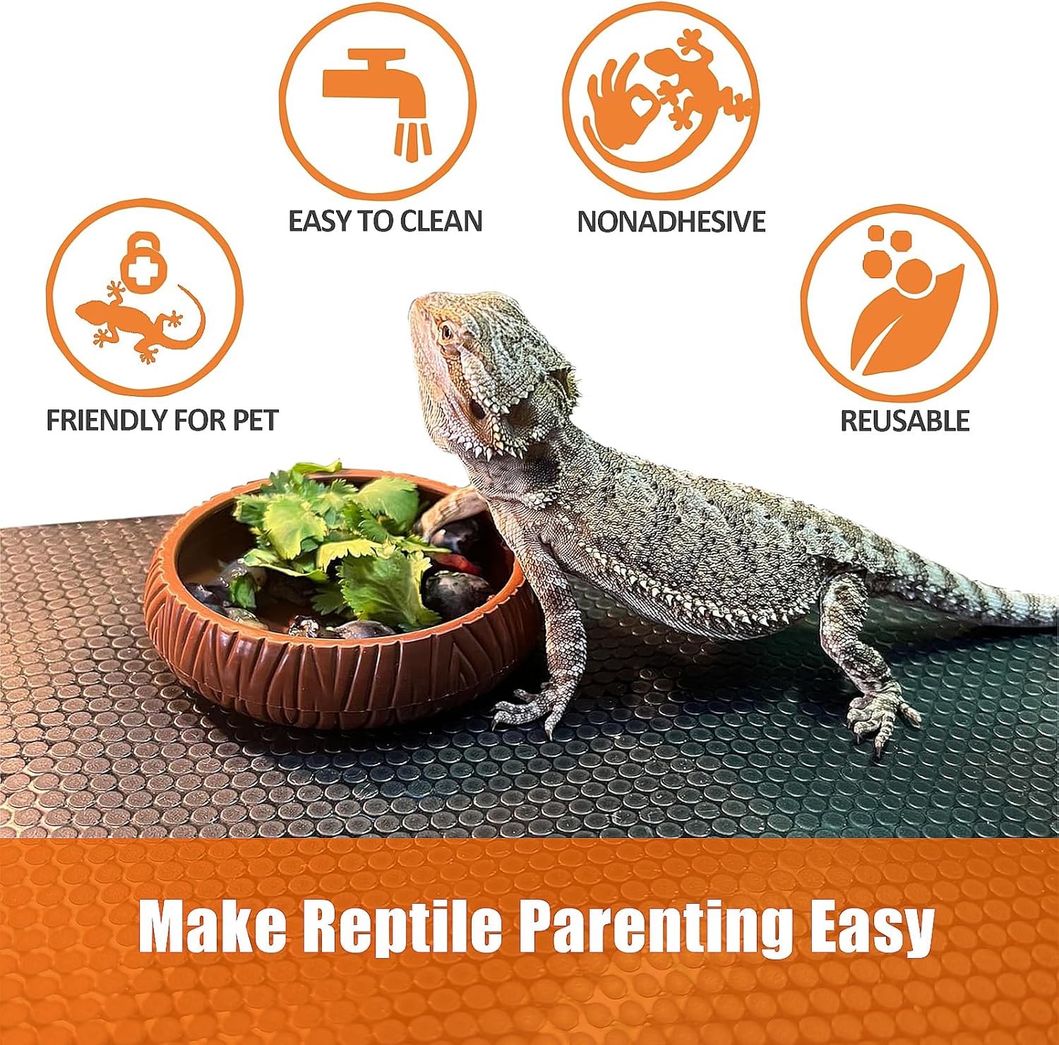 Bearded Dragon Tank Accessories, Reptile Terrarium Liner, Bearded Dragon Substrate Bedding for 40 Gallon 50 Gallon 75 Gallon Reptile Tank - Happypetzone.online - Image 3