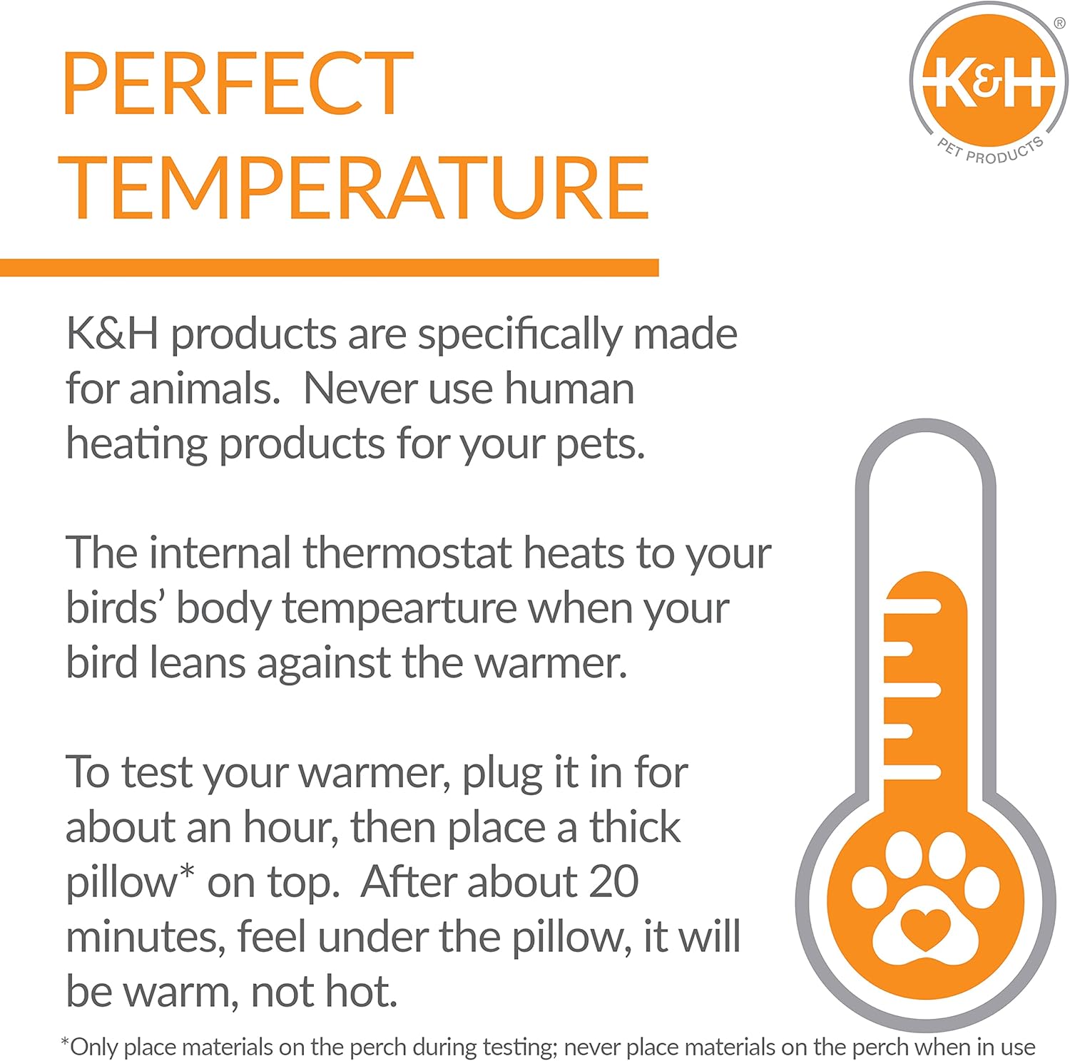 K&H Pet Products Snuggle-Up Bird Cage Heater, Bird Cage Accessory, Exotic Avian Warming Panel for Small Exotics Like Parakeet, Cockatiel, Canary - Small 5 X 3in Gray 12V - Happypetzone.online - Image 6