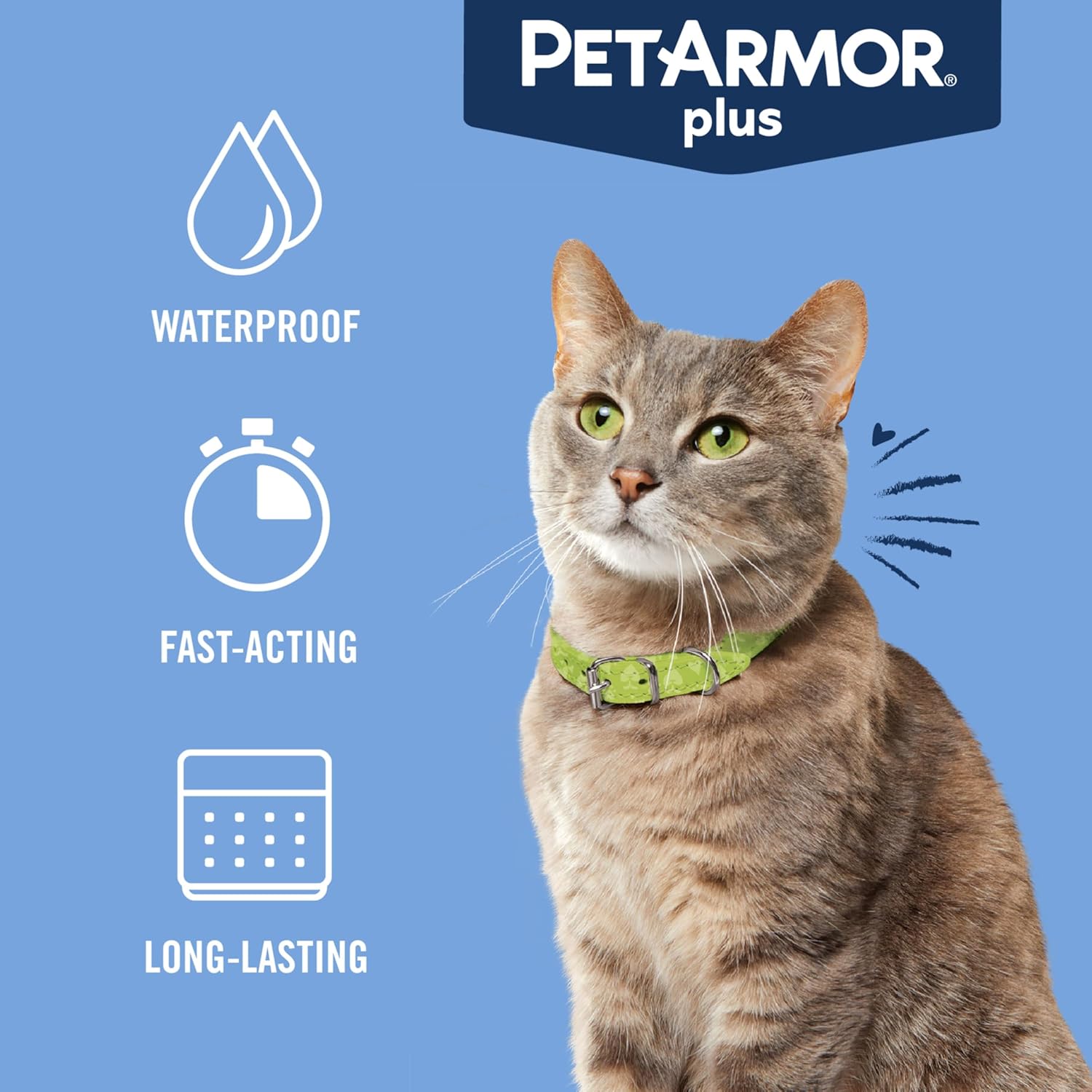 PetArmor Plus Flea and Tick Prevention for Cats over 1.5 lbs, Cat Flea and Tick Treatment, 6 Doses, Waterproof Topical, Fast Acting - Happypetzone.online - Image 6