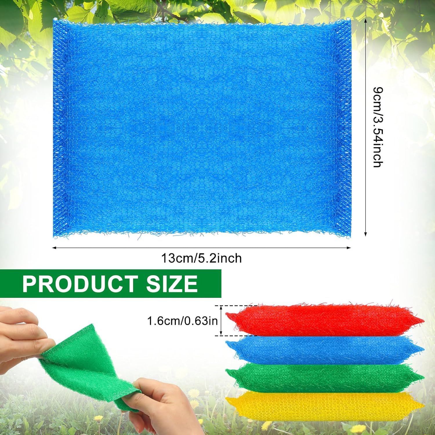 6 Pack Pet Cleaning Supplies Cage Saver Scrub Pad for Bird Rabbit Parakeet Guinea Pig Cleaning Cage Aquarium - Happypetzone.online - Image 2