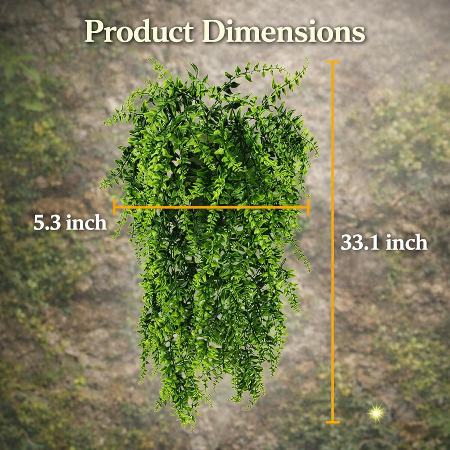 HERCOCCI 2 Pack Reptile Plants, Terrarium Hanging Plants Vines Artificial Leaves Habitat Decorations with Suction Cup for Bearded Dragon Hermit Crab Lizard Snake Geckos Chameleon - Happypetzone.online - Image 6