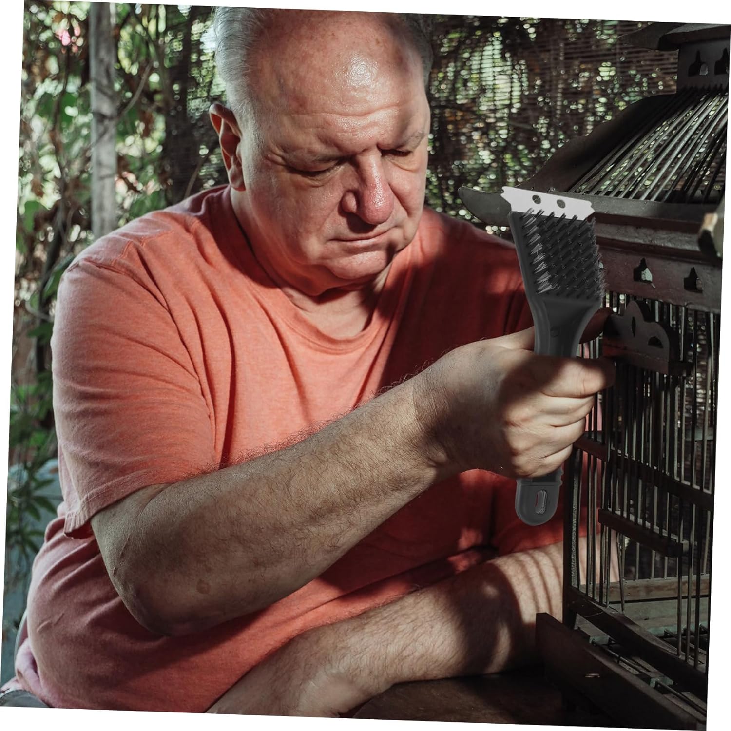 Bird Cages Sanitation Tool Multi-Function Birdcage Cleaning Brush Steel Shovel - Happypetzone.online - Image 5