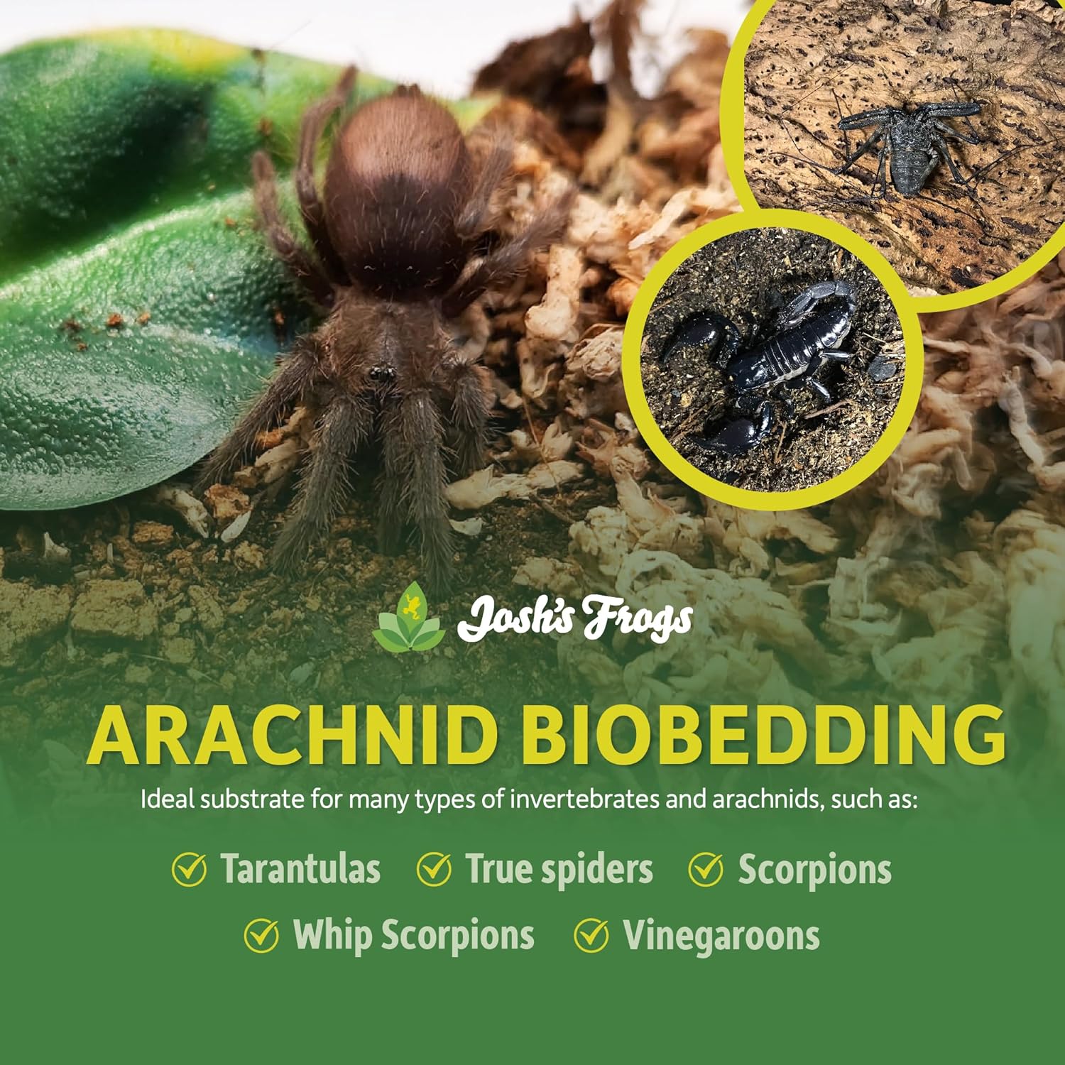 Josh's Frogs Arachnid BioBedding Bioactive Substrate (2 Quart) - Happypetzone.online - Image 2