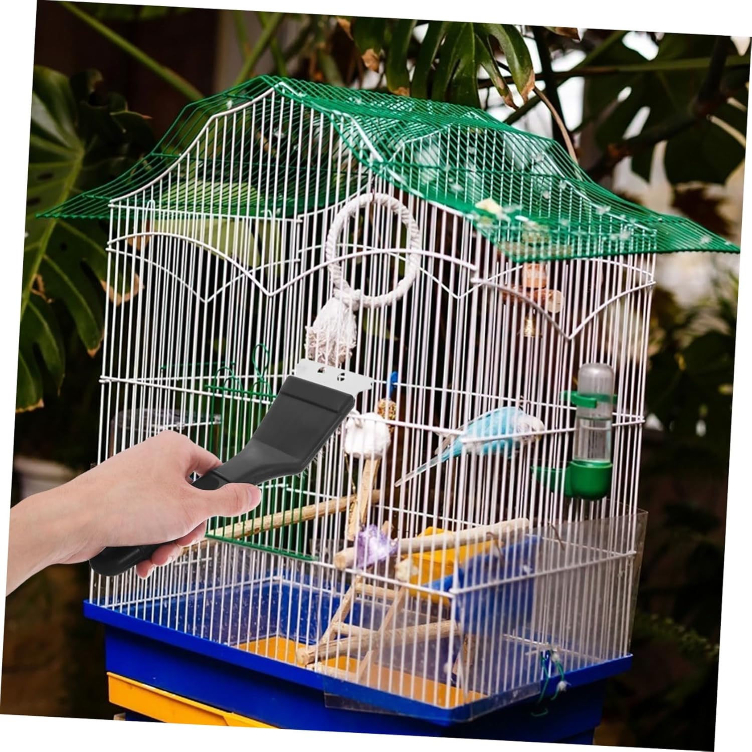 Bird Cages Sanitation Tool Multi-Function Birdcage Cleaning Brush Steel Shovel - Happypetzone.online - Image 6