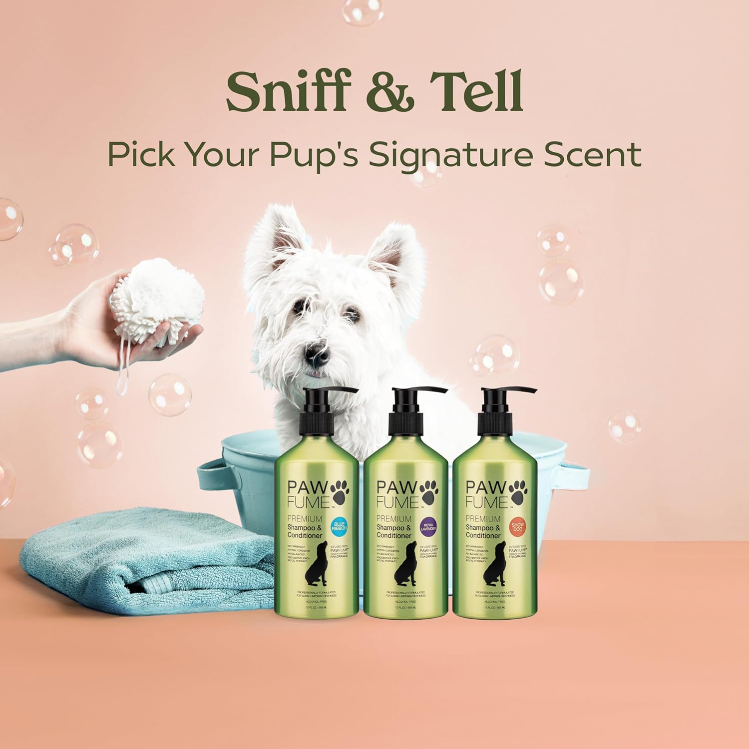 PAWFUME Deshedding Dog Shampoo and Conditioner, Show Dog, 1-Pack – Nourish & Detangle for Silky Soft Coat – Probiotic, Deep-Cleaning, pH-Balanced Formula – Salon-Quality Shampoo for Dogs - Happypetzone.online - Image 11