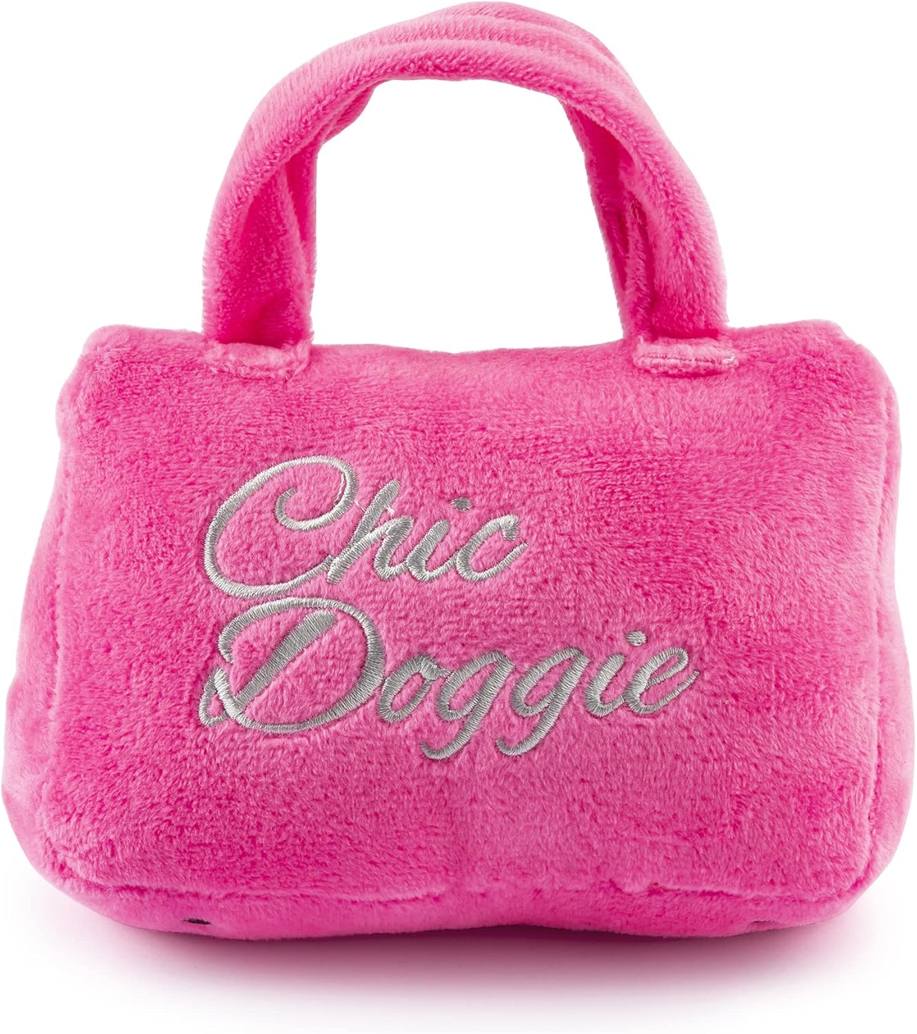 Haute Diggity Dog Barkin Bag with Scarf, Plush Designer Dog Toys with Interactive Squeaker, Stimulating Pet Enrichment, Machine-Washable & Safe Materials for All Breeds, Size Small - Happypetzone.online - Image 2