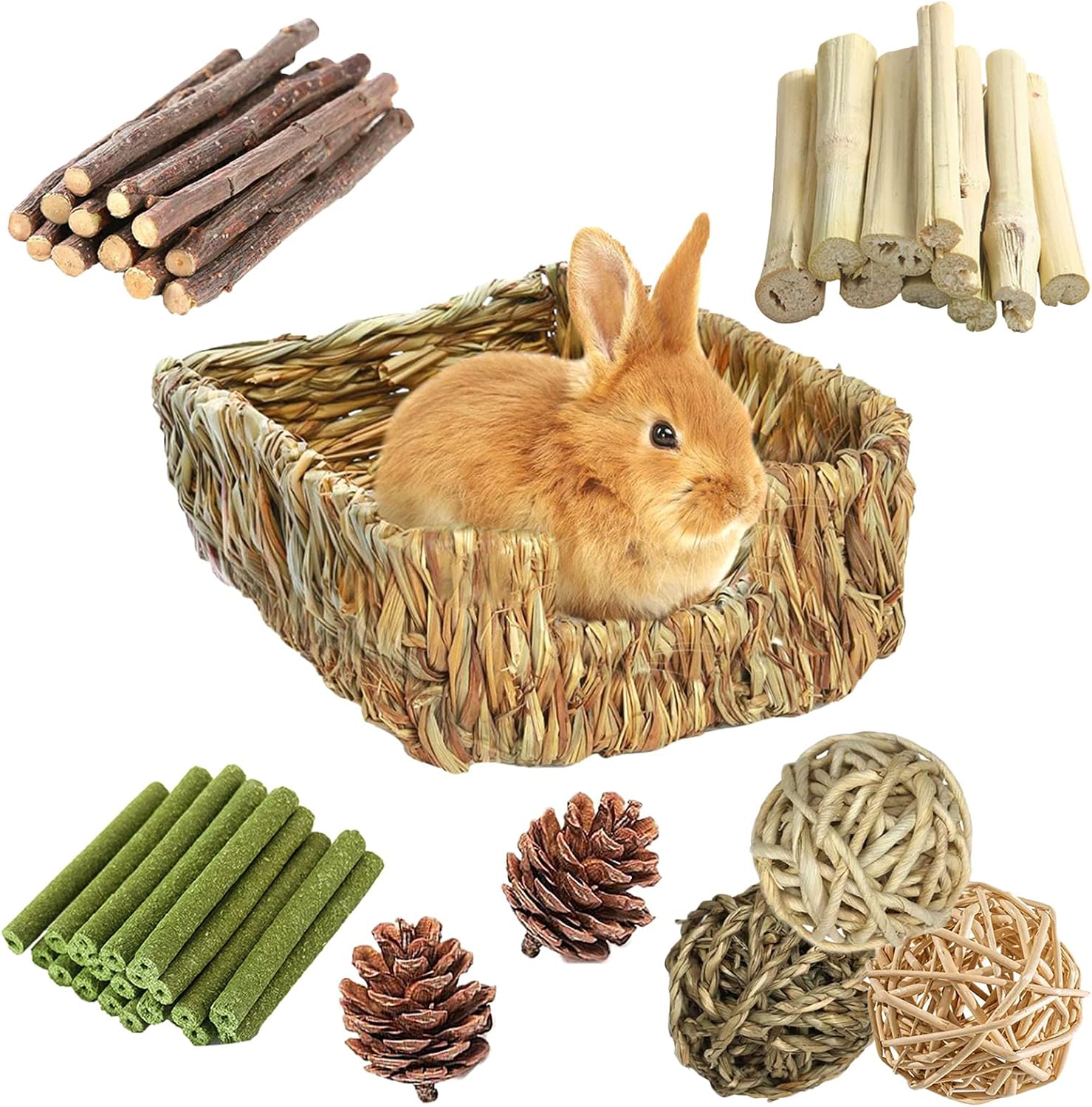 rabbit toys natural wood