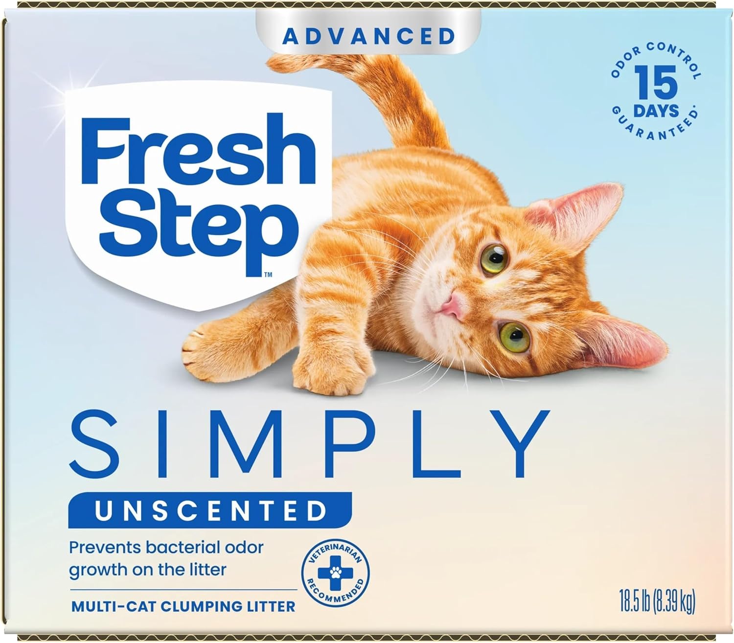 Fresh Step Advanced Simply Unscented Multi Cat Clumping Cat Litter, Low Dust, Odor Control with Activated Charcoal Tech, Compatible in Automatic Litter Boxes, 18.5 lb. - Happypetzone.online - Image 13