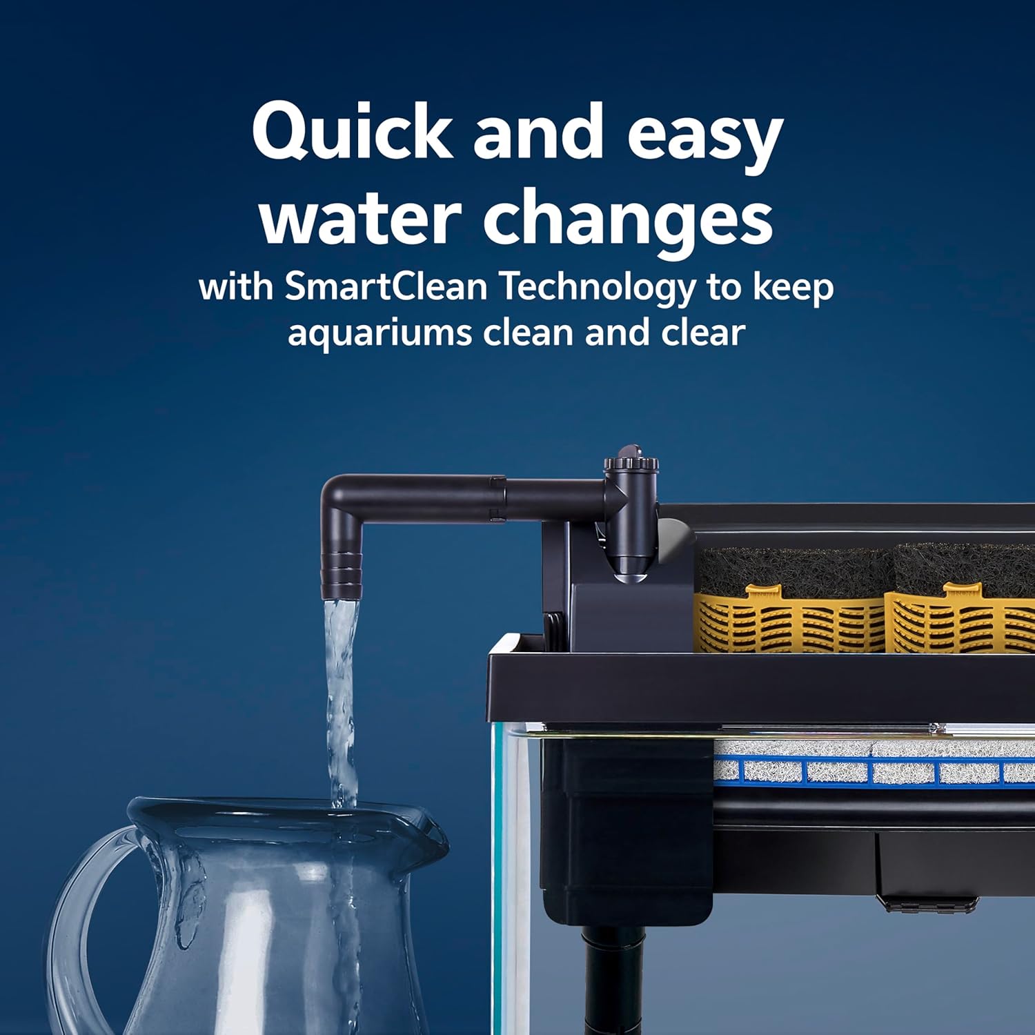 Aqueon SmartClean Power Filter with EcoRenew Filter Cartridge, Quick and Easy Water Changes, Quiet Operation, Adjustable Flow, for 50-90 Gallon Freshwater and Saltwater Aquariums, Large - Happypetzone.online - Image 6