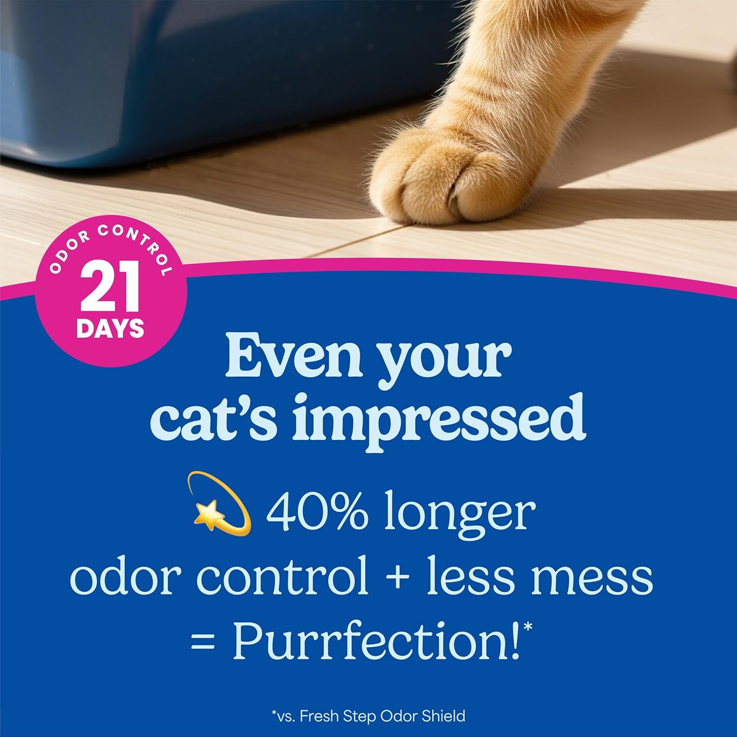 Fresh Step Advanced Clean Paws Multi Cat Clumping Cat Litter with Febreze Freshness, Low Dust, Odor Control with Ammonia Block Tech, Compatible in Automatic Litter Boxes, 37 lbs. (2 x 18.5 lb.) - Happypetzone.online - Image 3