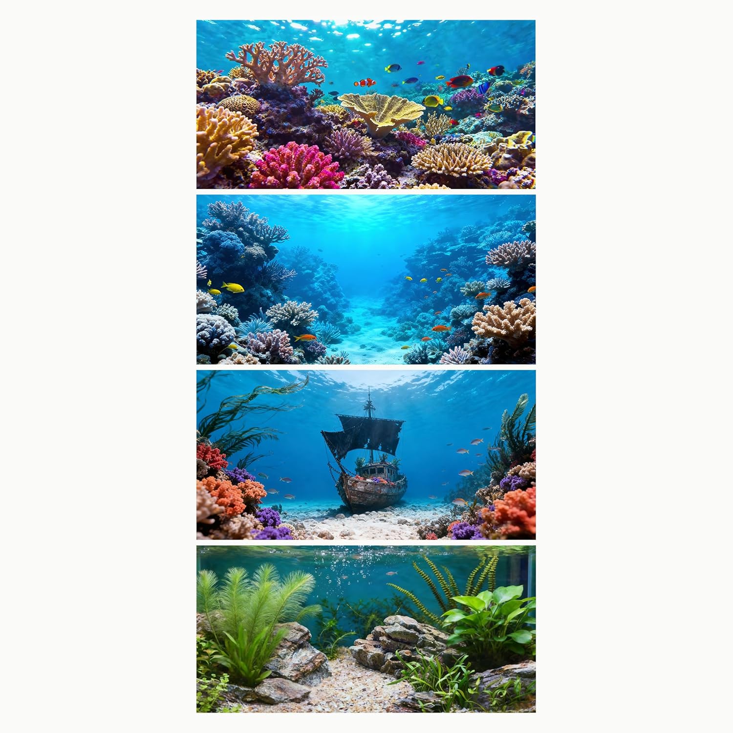 fish tank background decor