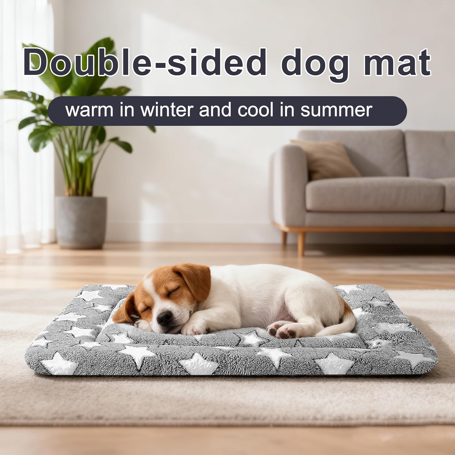 Dog Bed Mat – Soft & Comfortable Dog Kennel Pad for Crate – Durable Crate Bed & Mat for Dogs & Cats – Ideal for Crate, Kennel, and Home Use - Happypetzone.online - Image 3