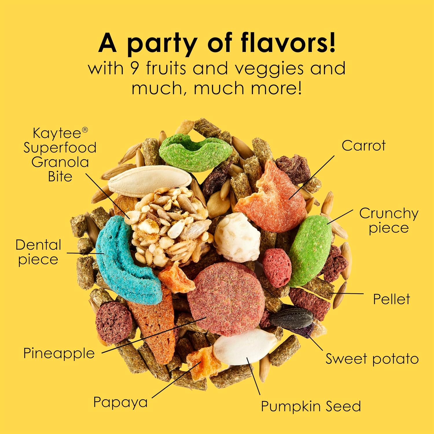 Kaytee Fiesta Rabbit Food, Nutritious and Fun Blend, Supports Dental Health and Digestion, 3.5 pounds - Happypetzone.online - Image 7