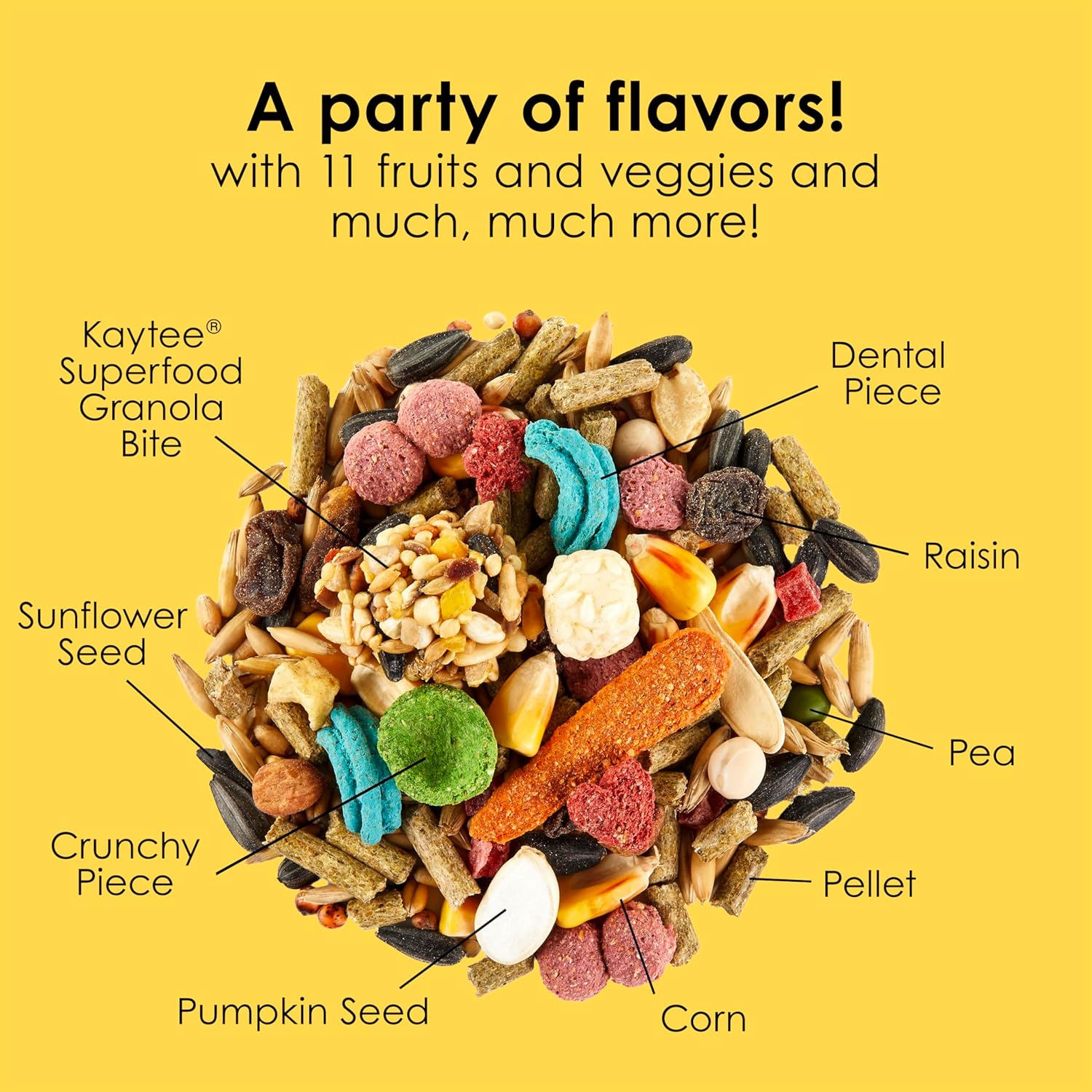 Kaytee Fiesta Hamster & Gerbil Food, Nutritious and Fun Blend, Supports Dental Health and Digestion, 2.5 pounds - Happypetzone.online - Image 7