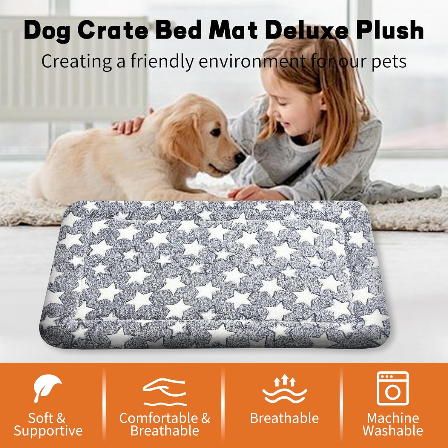 Dog Bed Mat – Soft & Comfortable Dog Kennel Pad for Crate – Durable Crate Bed & Mat for Dogs & Cats – Ideal for Crate, Kennel, and Home Use - Happypetzone.online - Image 5