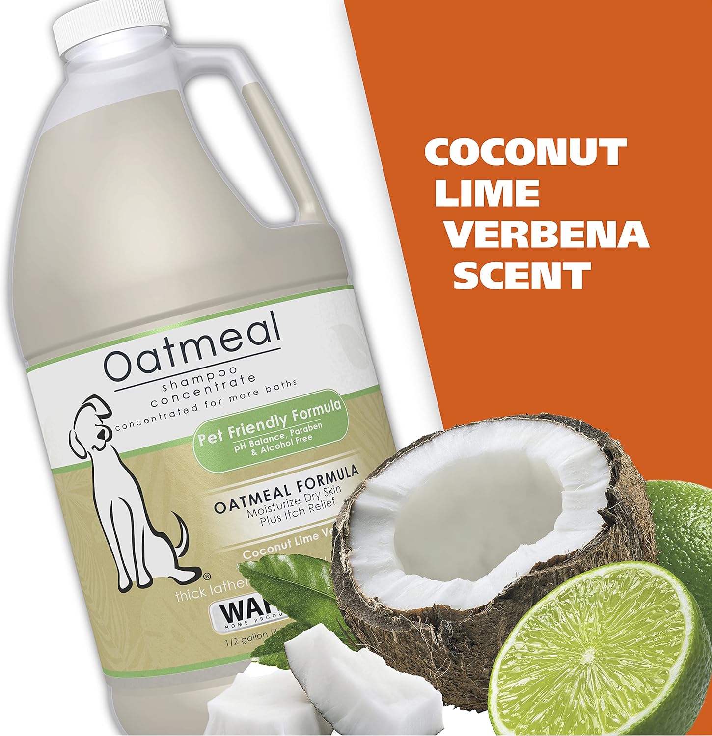 Wahl USA Dry Skin & Itch Relief Pet Shampoo for Dogs – Oatmeal Formula with Coconut Lime Verbena Scent - 64 Oz - Model 821004-050 - Happypetzone.online - Image 5
