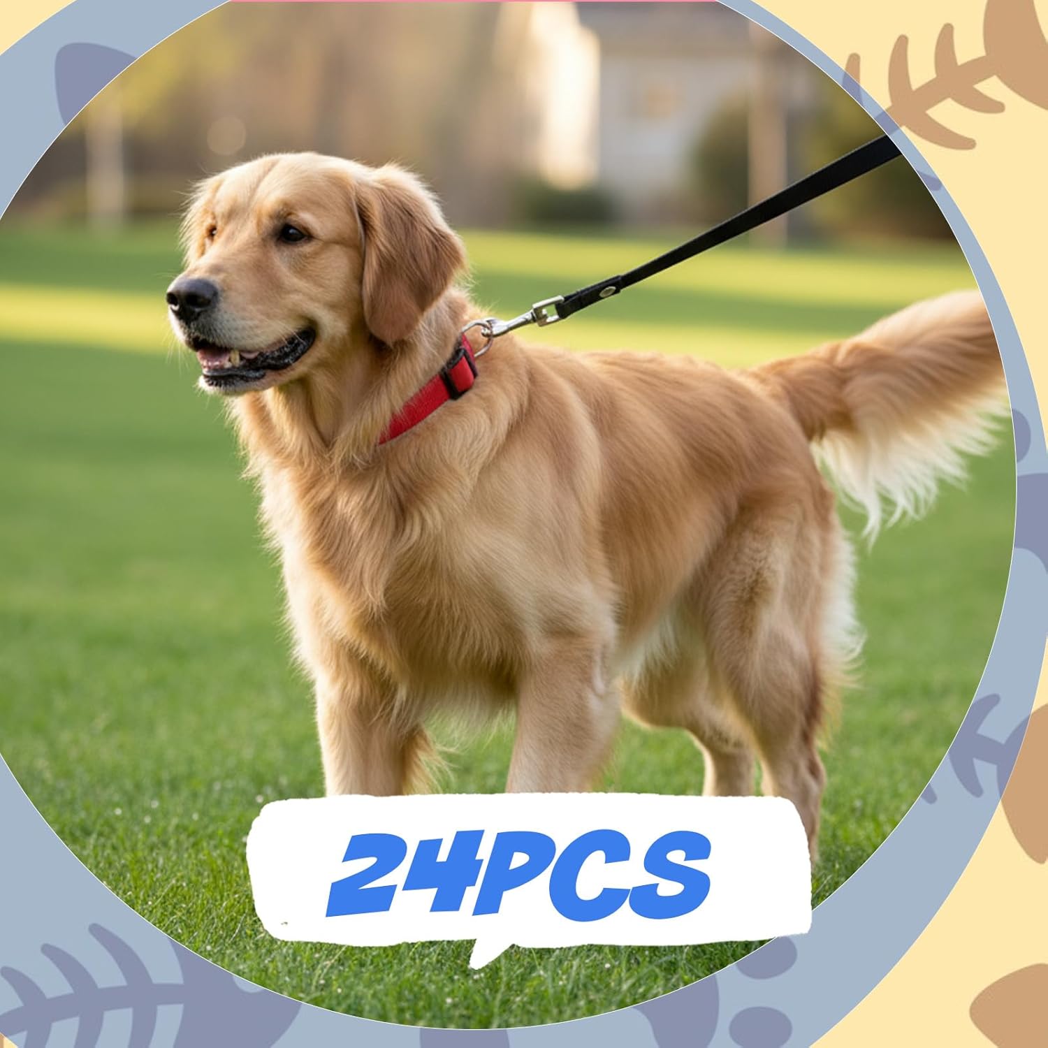 24 Pcs Dog Collars Bulk Adjustable Soft Breathable Premium Nylon Puppy Collar Reflective Dog Collar with Buckle for Small Medium Large Breeds for PET Travel Walk Daily (L, 8 Colors) - Happypetzone.online - Image 4