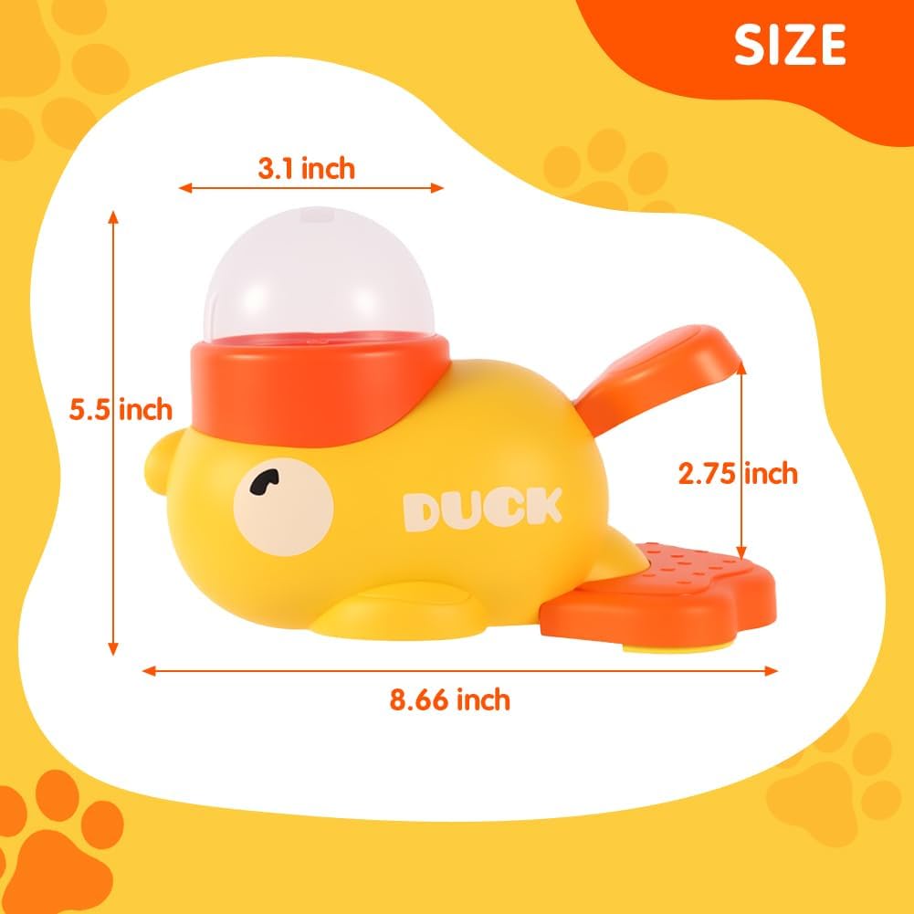 Interactive Cat Treat Dispenser, Slow Feeder Cat Puzzle Toy Duck Shaped Design - Happypetzone.online - Image 4