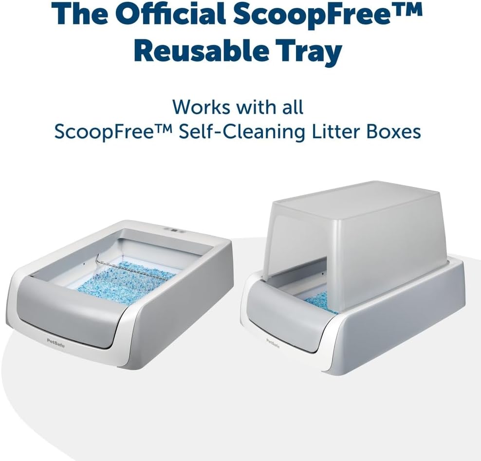 PetSafe ScoopFree Reusable Tray with Crystal Litter - Reduces Waste - Durable Plastic Litter Insert - Fast-Acting Odor Control - Easy to Clean - Self-Cleaning Litter Box Compatible - Happypetzone.online - Image 2