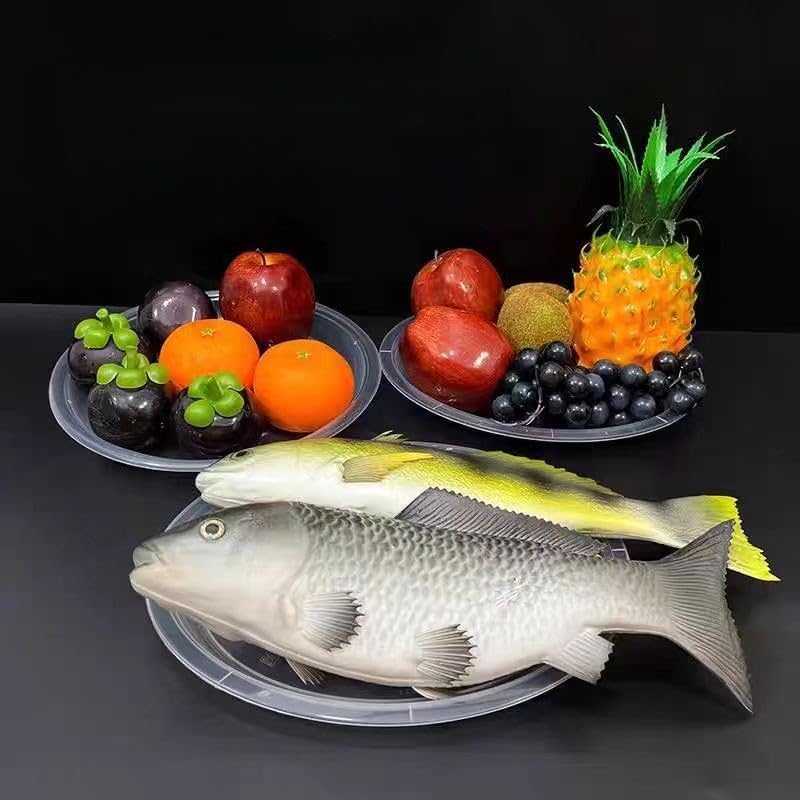 10 PCS Realistic Plastic Fake Freshwater Fish and Seafood Combination Food Props Kitchen Decor Restaurants Hotels Home Display Thanksgiving Christmas - Happypetzone.online - Image 4